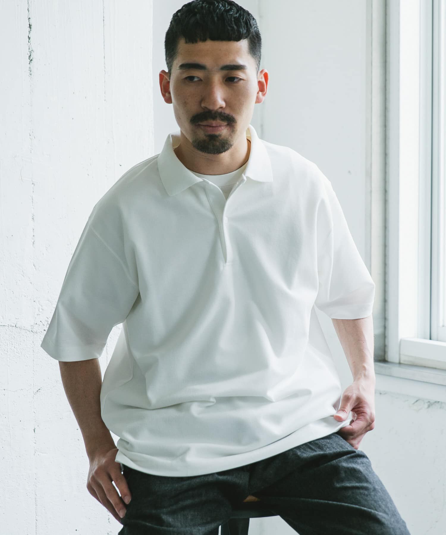 URBAN RESEARCH DOORS「『XLｻｲｽﾞ/WEB限定』『吸水速乾/接触冷感/ｲｰｼﾞｰｹｱ』ｸｲｯｸﾄ  」|ポロシャツ|