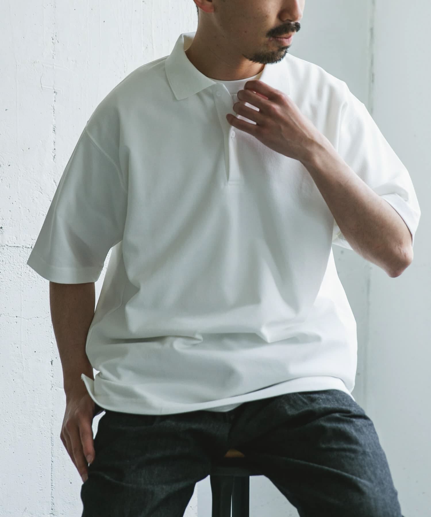 URBAN RESEARCH DOORS「『XLｻｲｽﾞ/WEB限定』『吸水速乾/接触冷感/ｲｰｼﾞｰｹｱ』ｸｲｯｸﾄ  」|ポロシャツ|