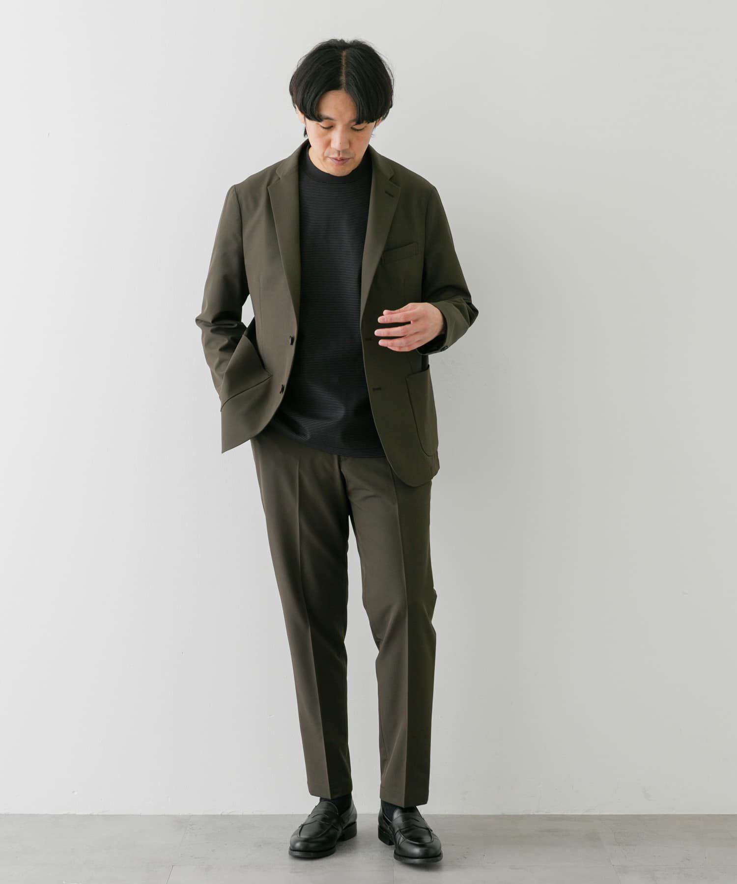 URBAN RESEARCH DOORS「『抗菌/防臭』LIFE STYLE TAILOR　シルケットポンチストレッチTシャツ」|シャツ・ブラウス|