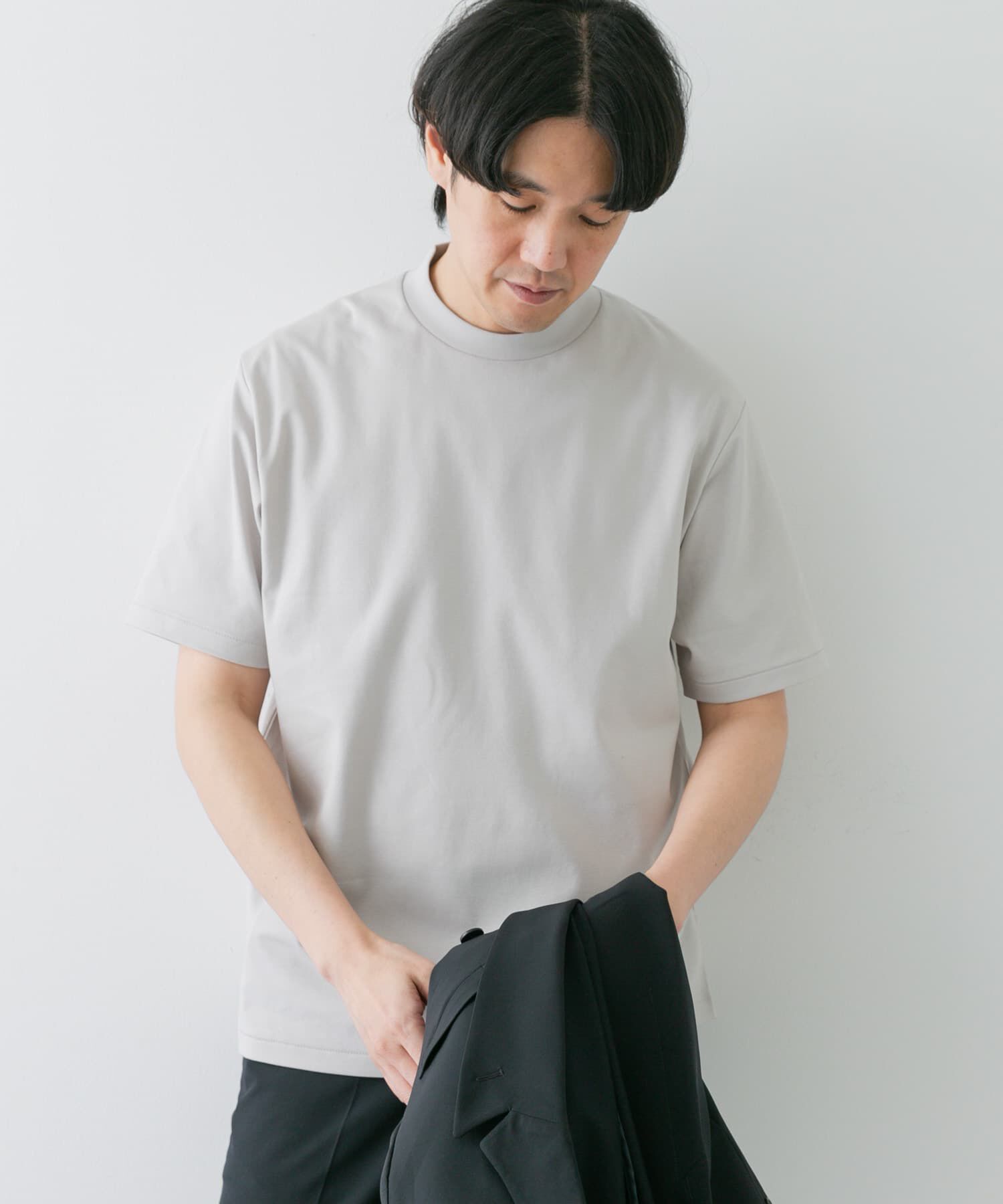 URBAN RESEARCH DOORS「『抗菌/防臭』LIFE STYLE TAILOR　シルケットポンチストレッチTシャツ」|シャツ・ブラウス|
