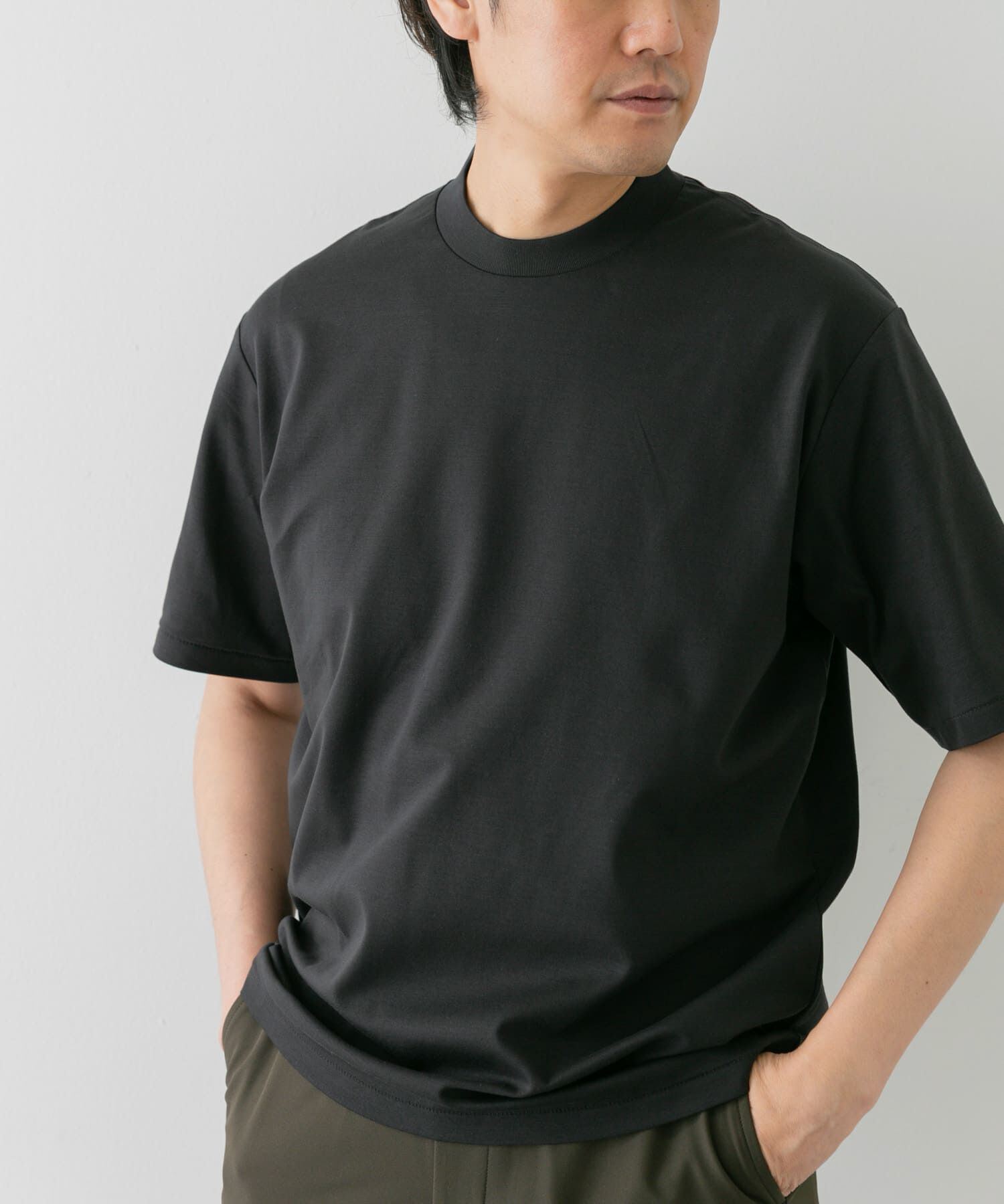 URBAN RESEARCH DOORS「『抗菌/防臭』LIFE STYLE TAILOR　シルケットポンチストレッチTシャツ」|シャツ・ブラウス|