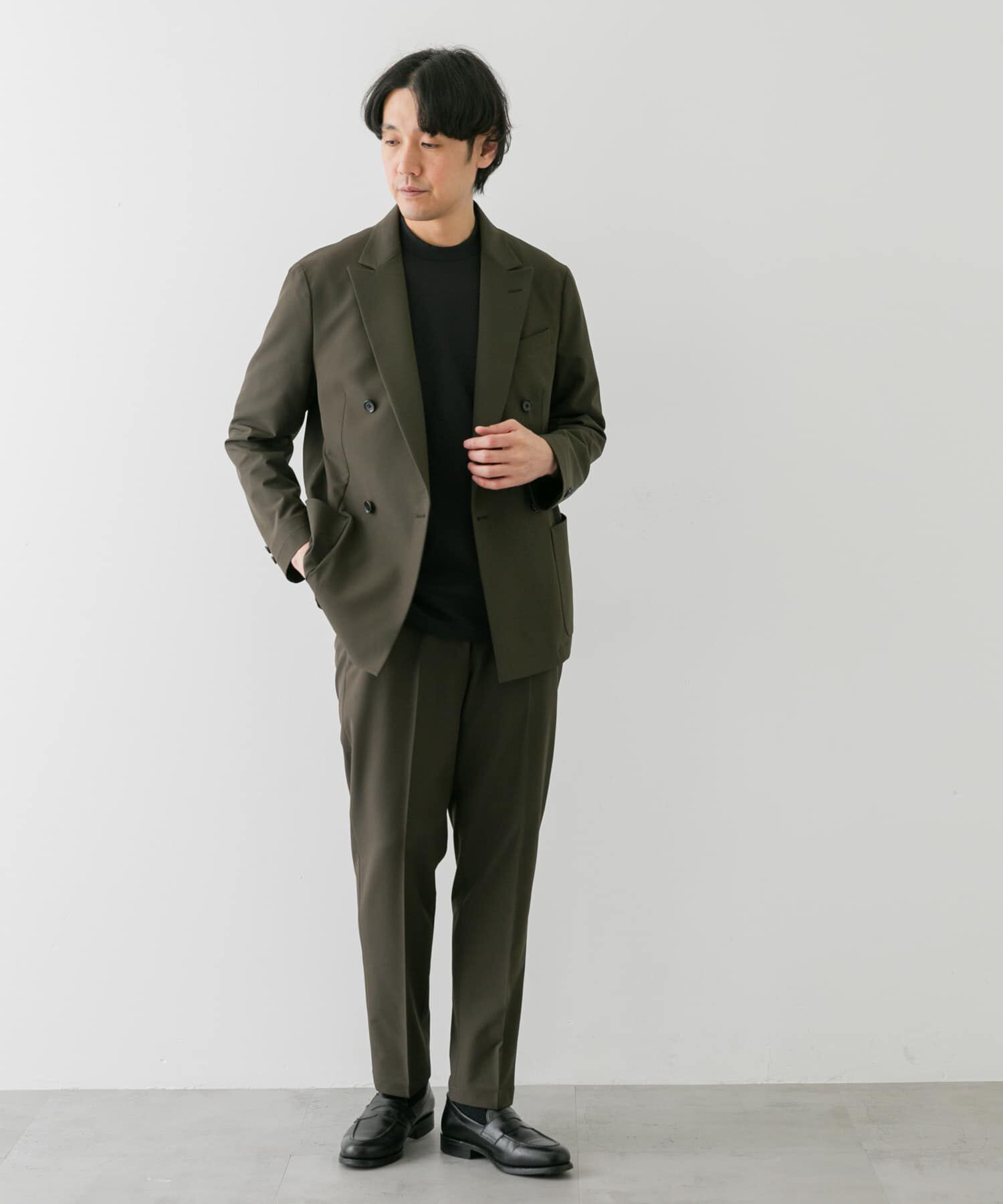 URBAN RESEARCH DOORS「『抗菌/防臭』LIFE STYLE TAILOR　シルケットポンチストレッチTシャツ」|シャツ・ブラウス|