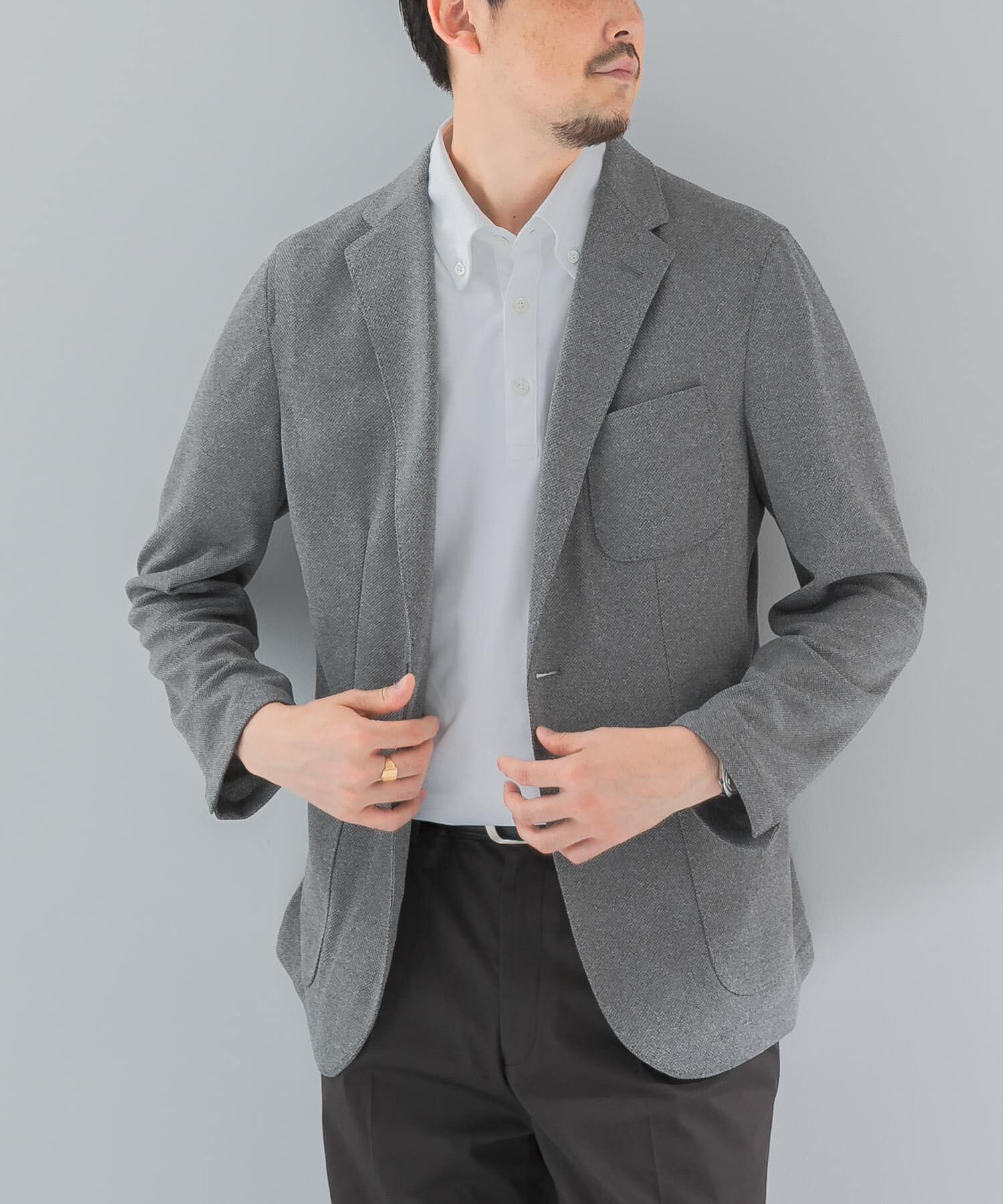 URBAN RESEARCH DOORS「『イージーケア/速乾』LIFE STYLE TAILOR　メランジニットイージージャケット」|その他|