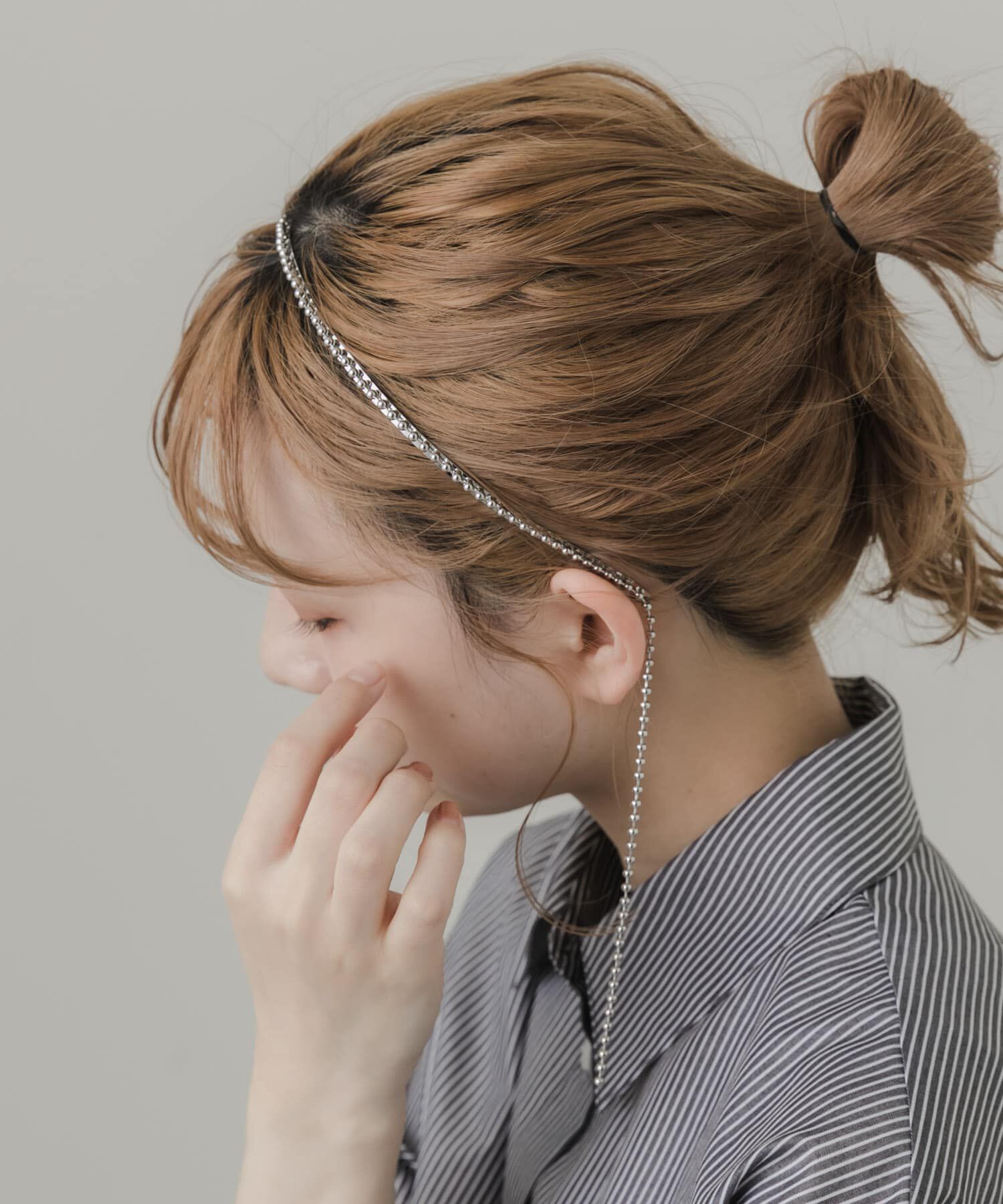 SMELLY「サイドロングボールチェーンカチューシャ」|カチューシャ|