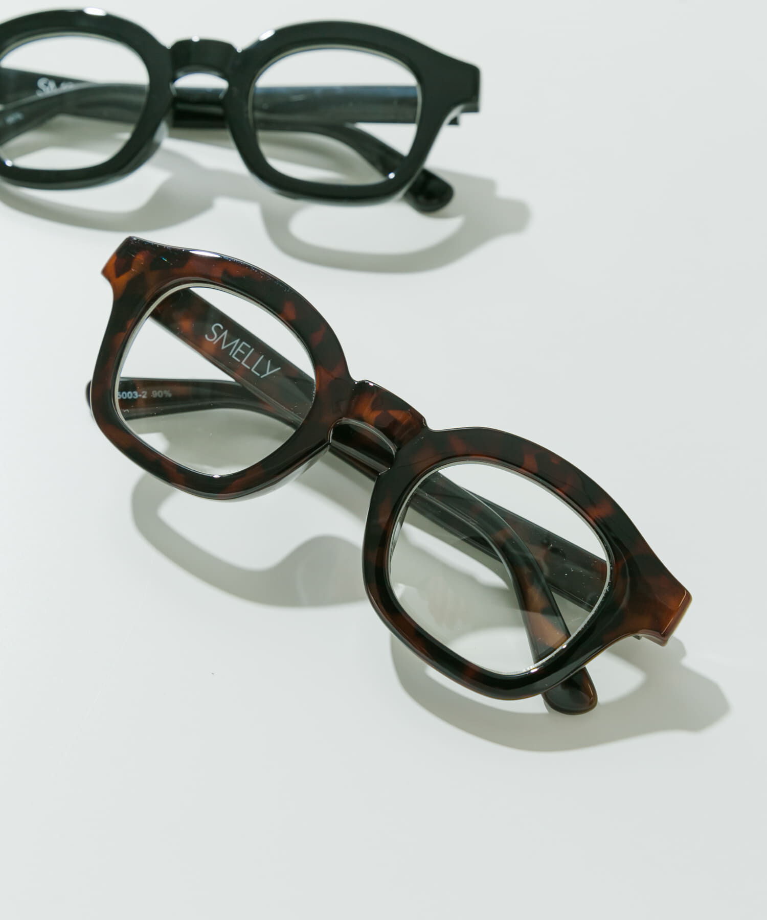 SMELLY「ワイドフレームダテメガネ」|メガネ|