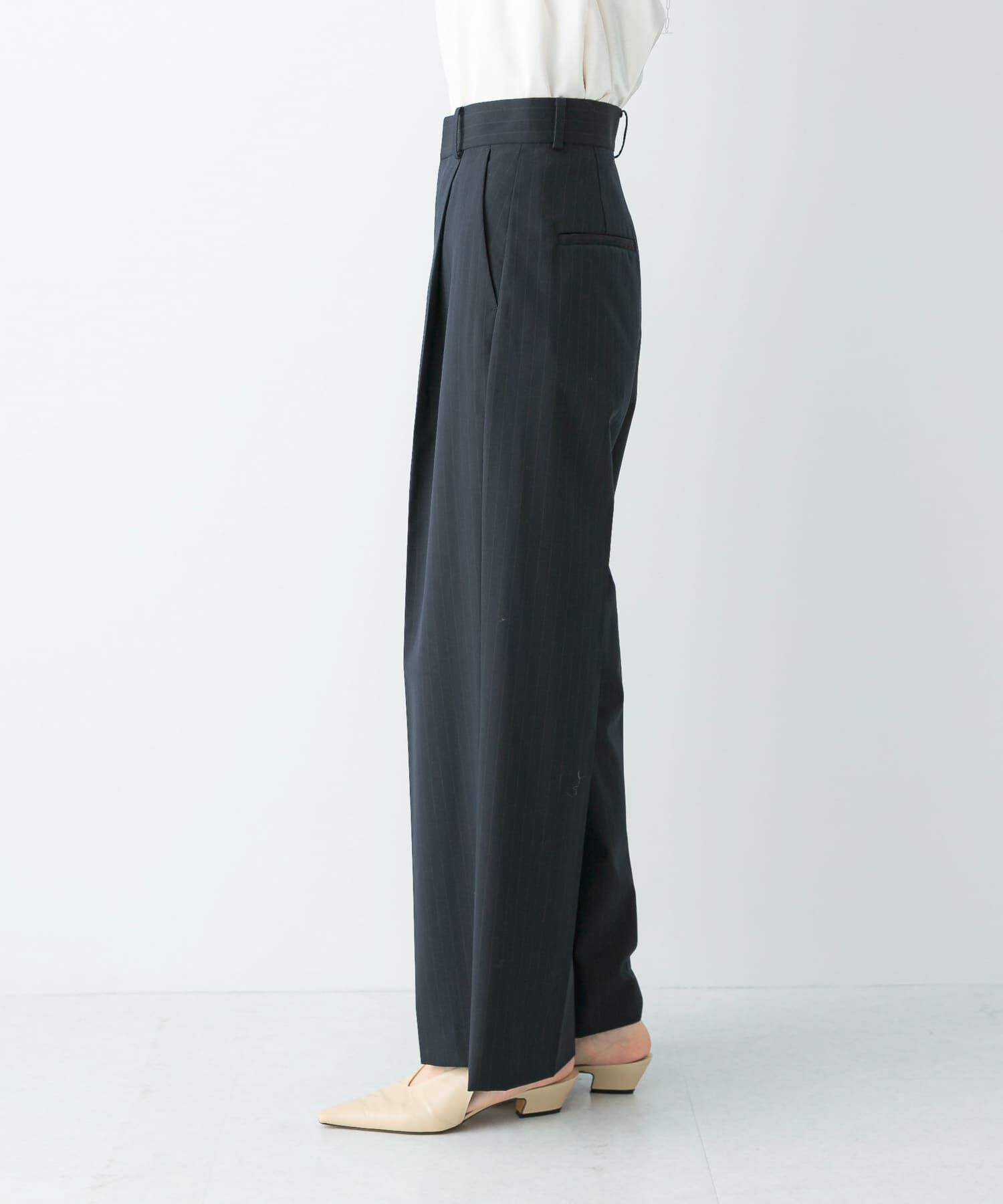 URBAN RESEARCH ROSSO「ウール混防シワハイウエストワイドスラックス」|その他|