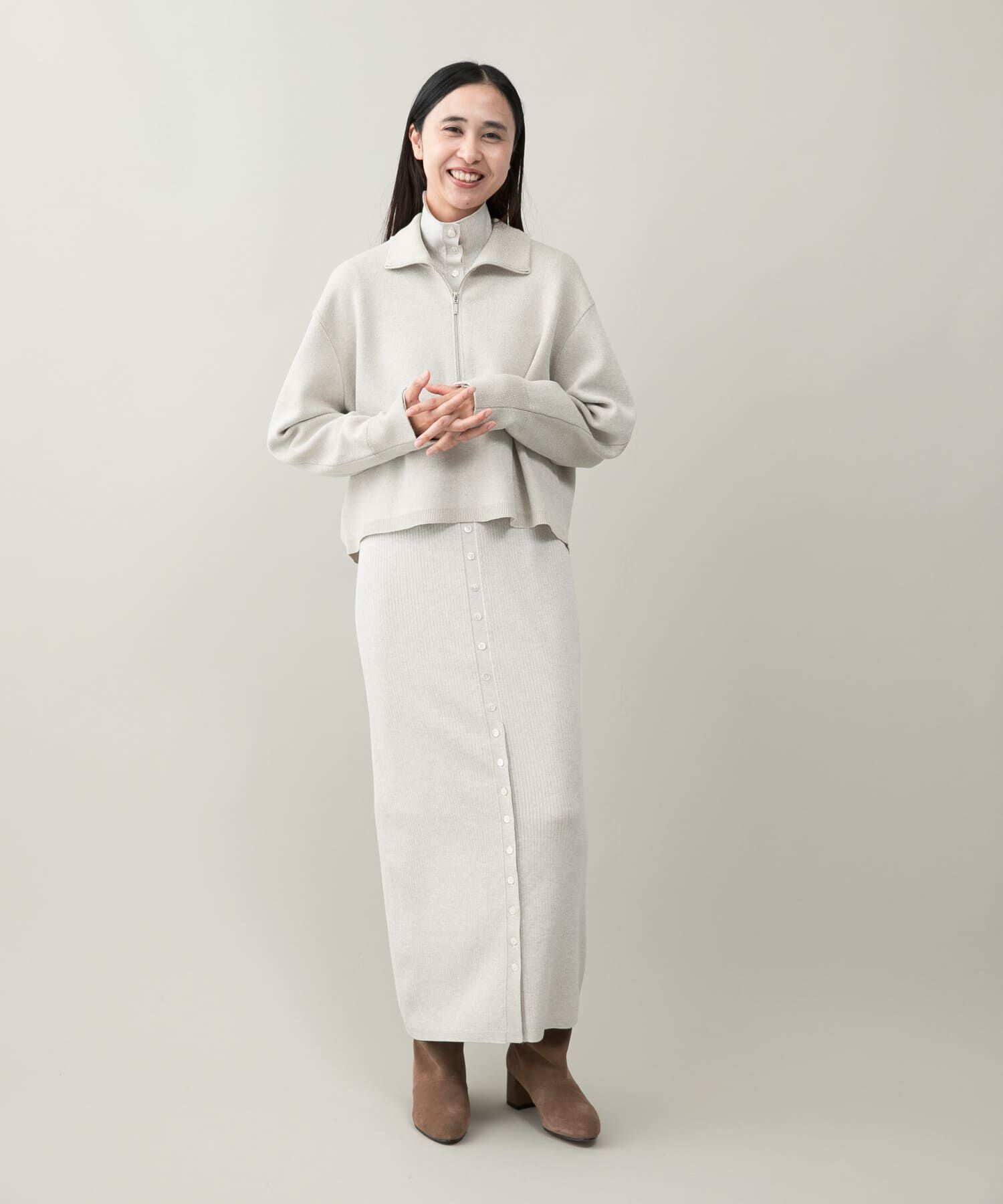 URBAN RESEARCH ROSSO「ハーフジップニット」|ニット・セーター|