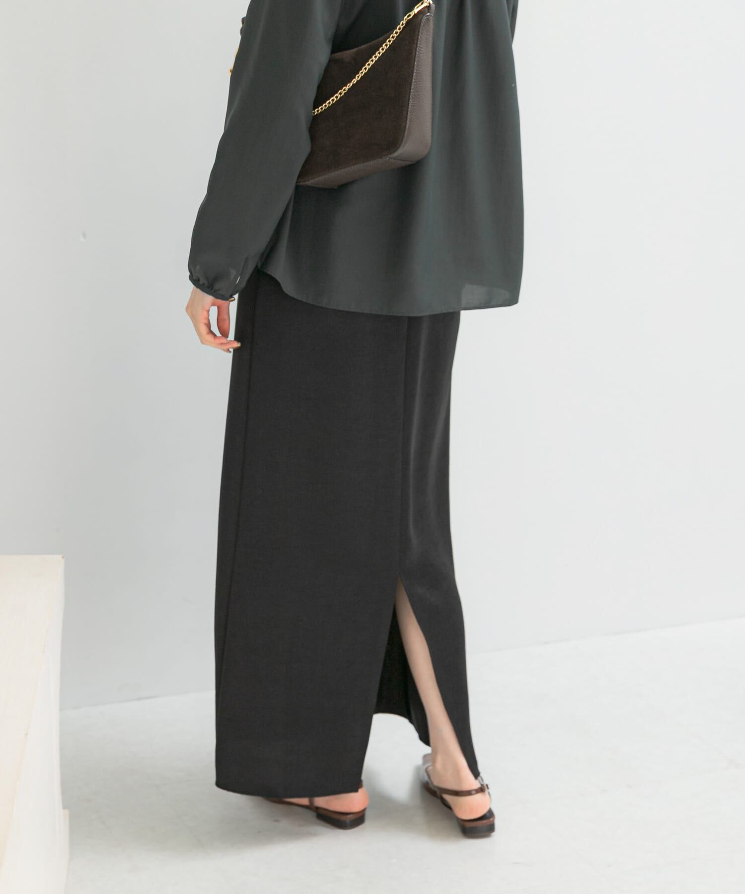 URBAN RESEARCH ROSSO「ビンテージダブルサテンストレートスカート」|スカート|