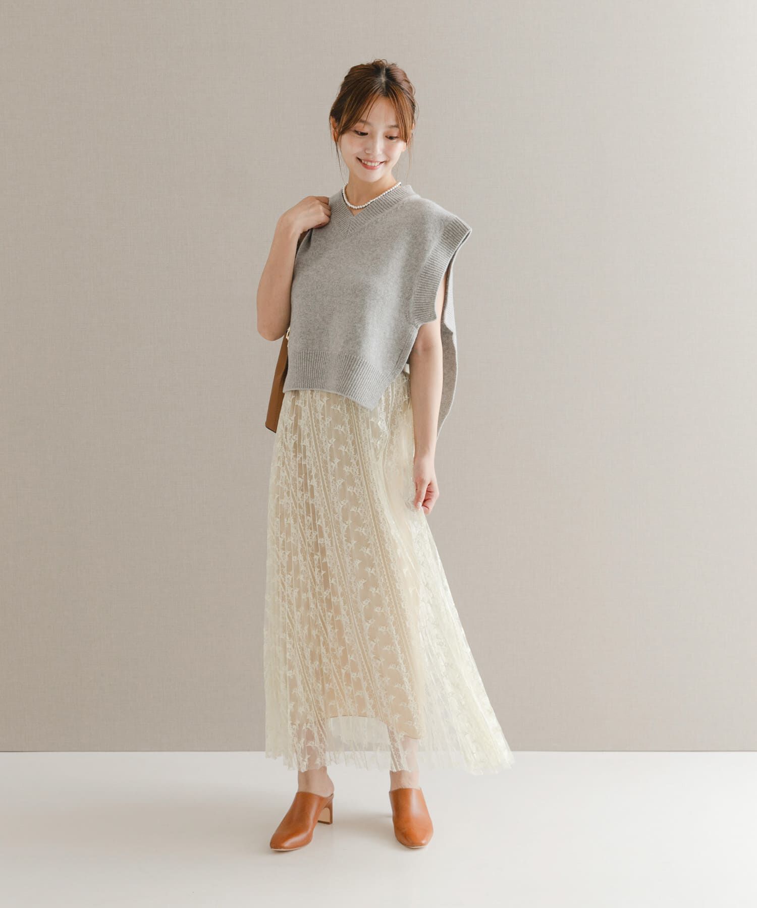 URBAN RESEARCH ROSSO「2WAYレイヤードレーススカート」|スカート|