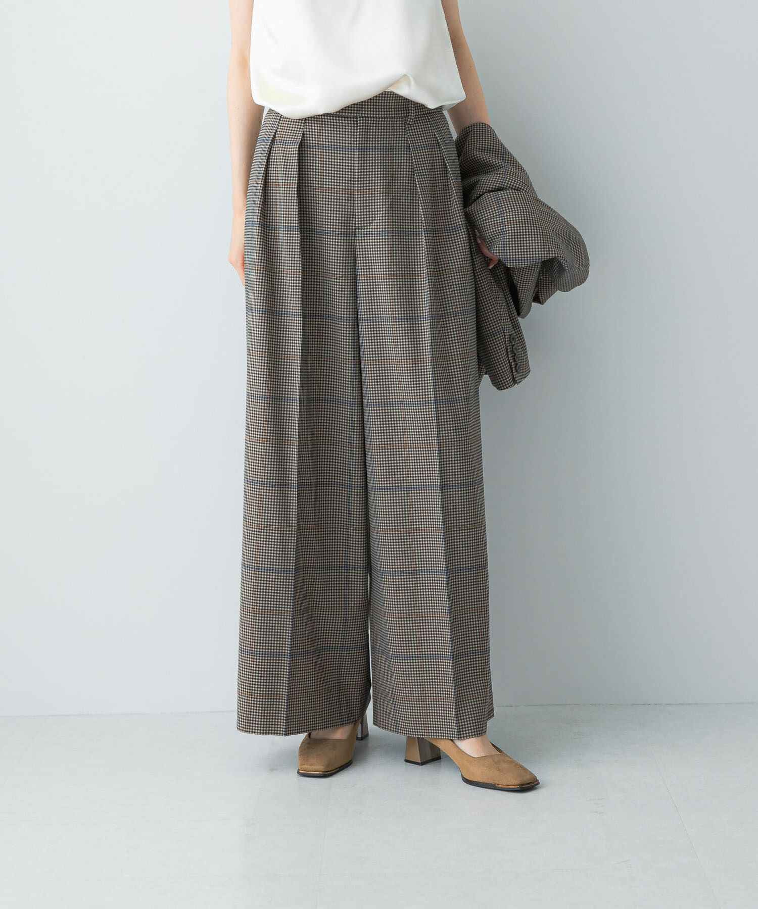 URBAN RESEARCH ROSSO「チェックワイドスラックス」|その他|