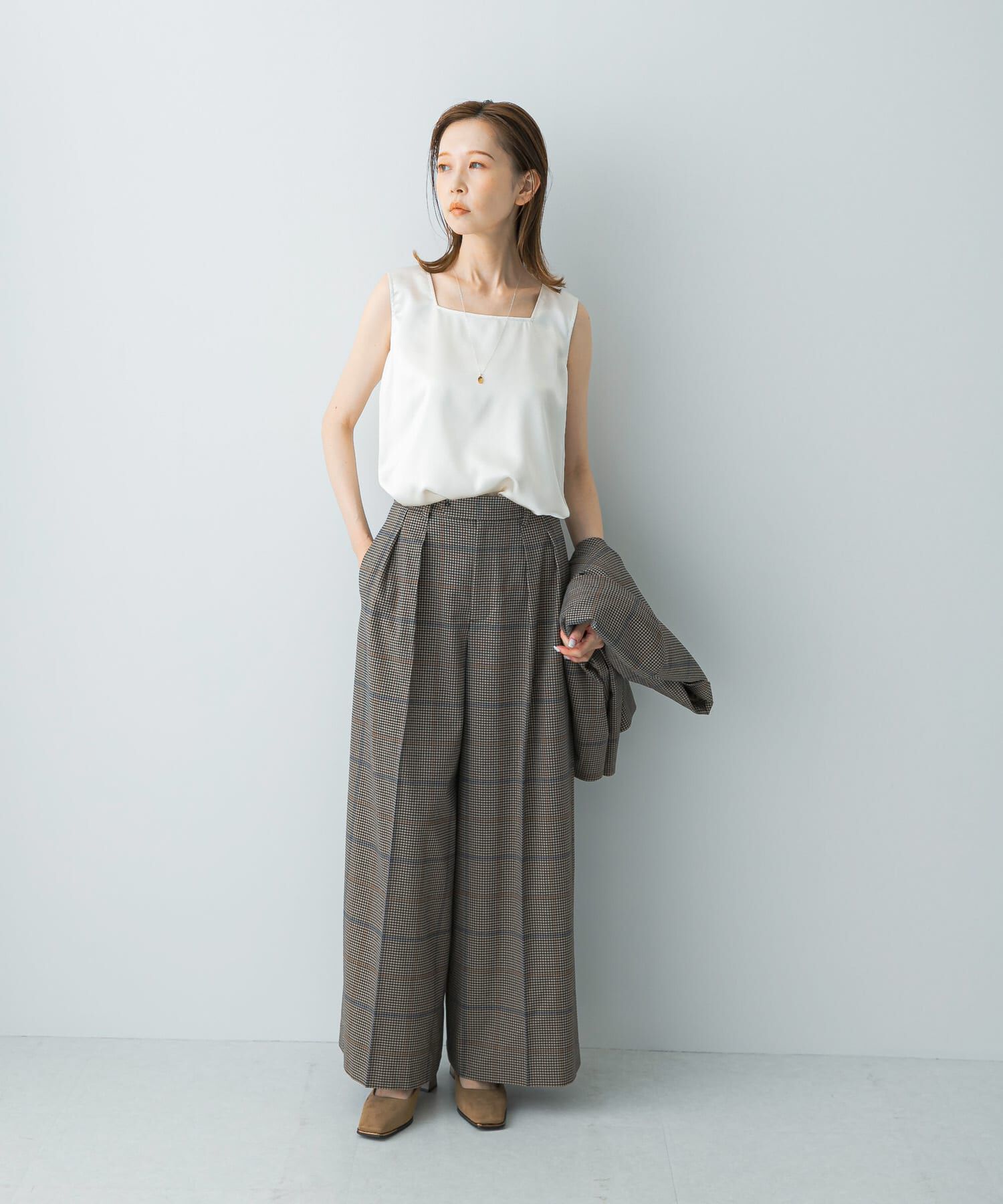 URBAN RESEARCH ROSSO「チェックワイドスラックス」|その他|