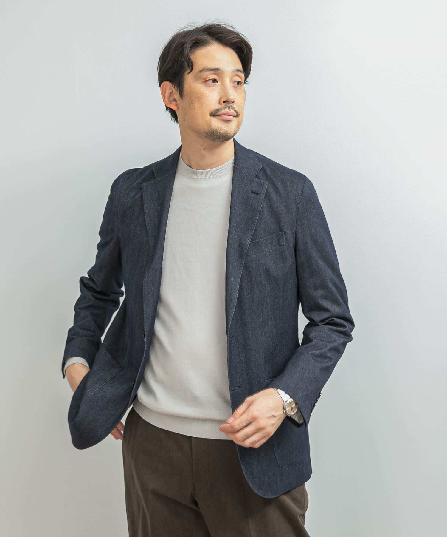 URBAN RESEARCH DOORS「LIFE STYLE TAILOR　デニムライクニットジャケット」|その他|