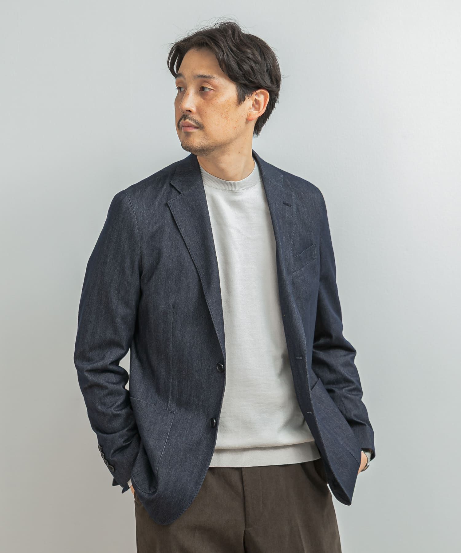 URBAN RESEARCH DOORS「LIFE STYLE TAILOR　デニムライクニットジャケット」|その他|