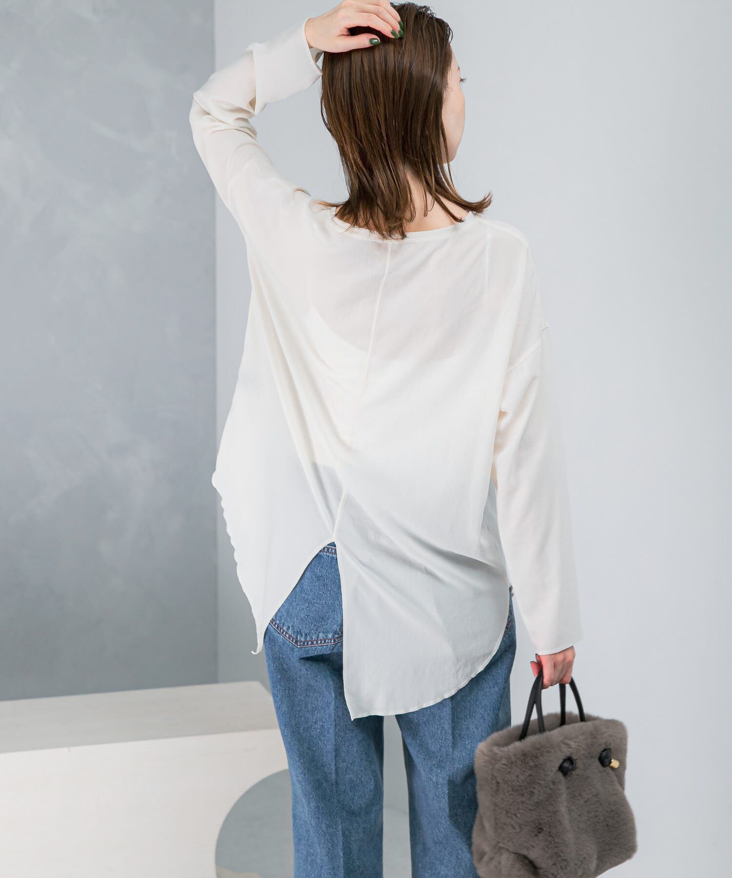 URBAN RESEARCH ROSSO「dolly-seanストレッチジョーゼットプルオーバー」|その他|オフホワイト