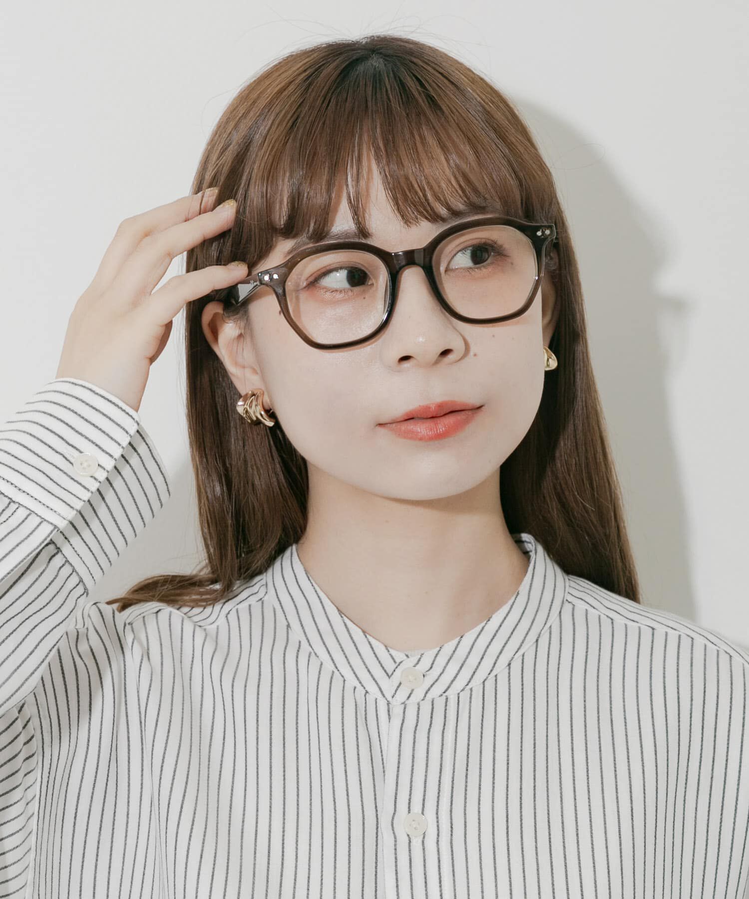 SMELLY「オクタゴンフレームダテメガネ」|メガネ|