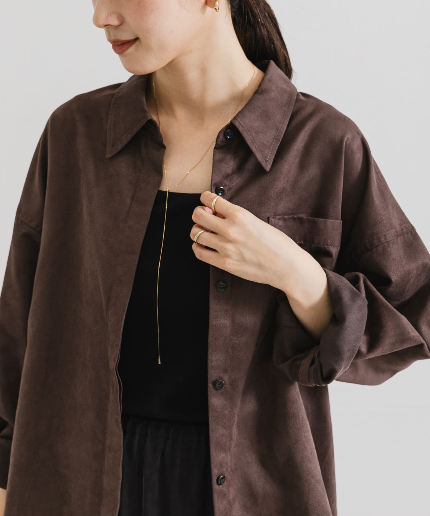 URBAN RESEARCH「スエードライクルーズシャツ」|シャツ・ブラウス|