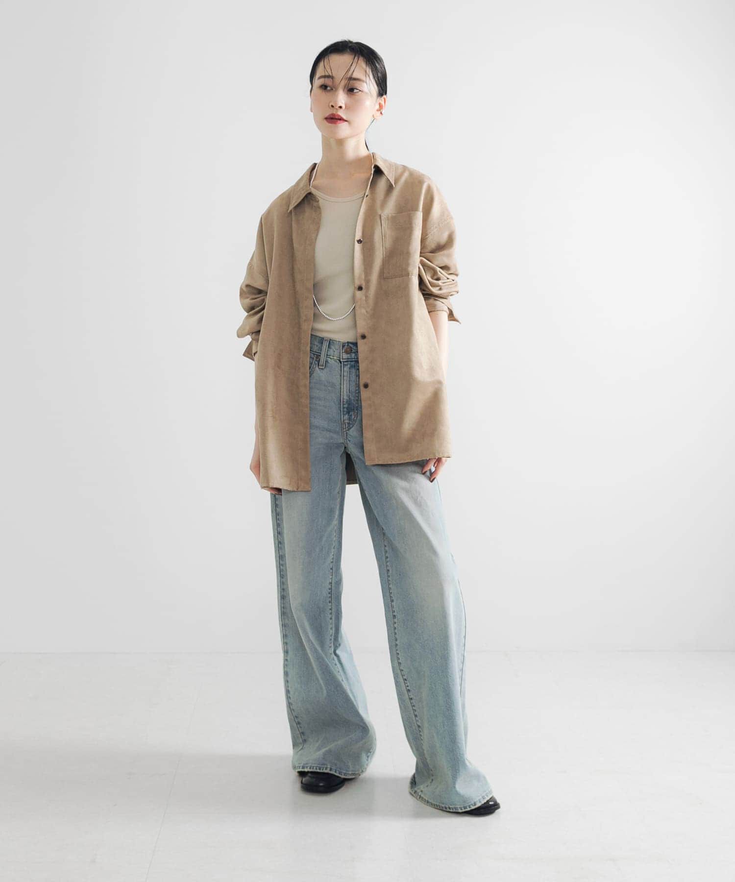 URBAN RESEARCH「スエードライクルーズシャツ」|シャツ・ブラウス|