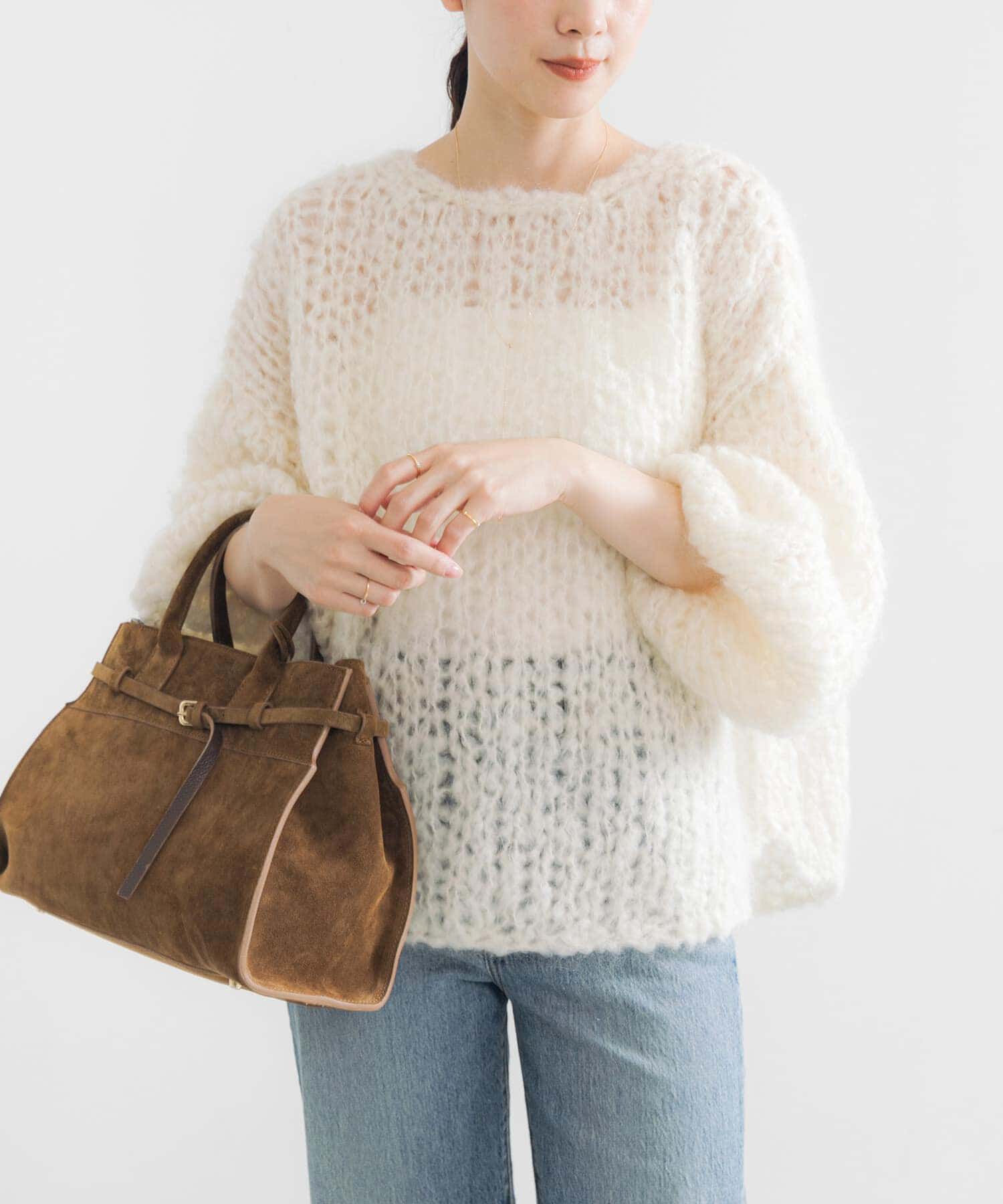 URBAN RESEARCH「モヘヤルーズハンドニット」|ニット・セーター|