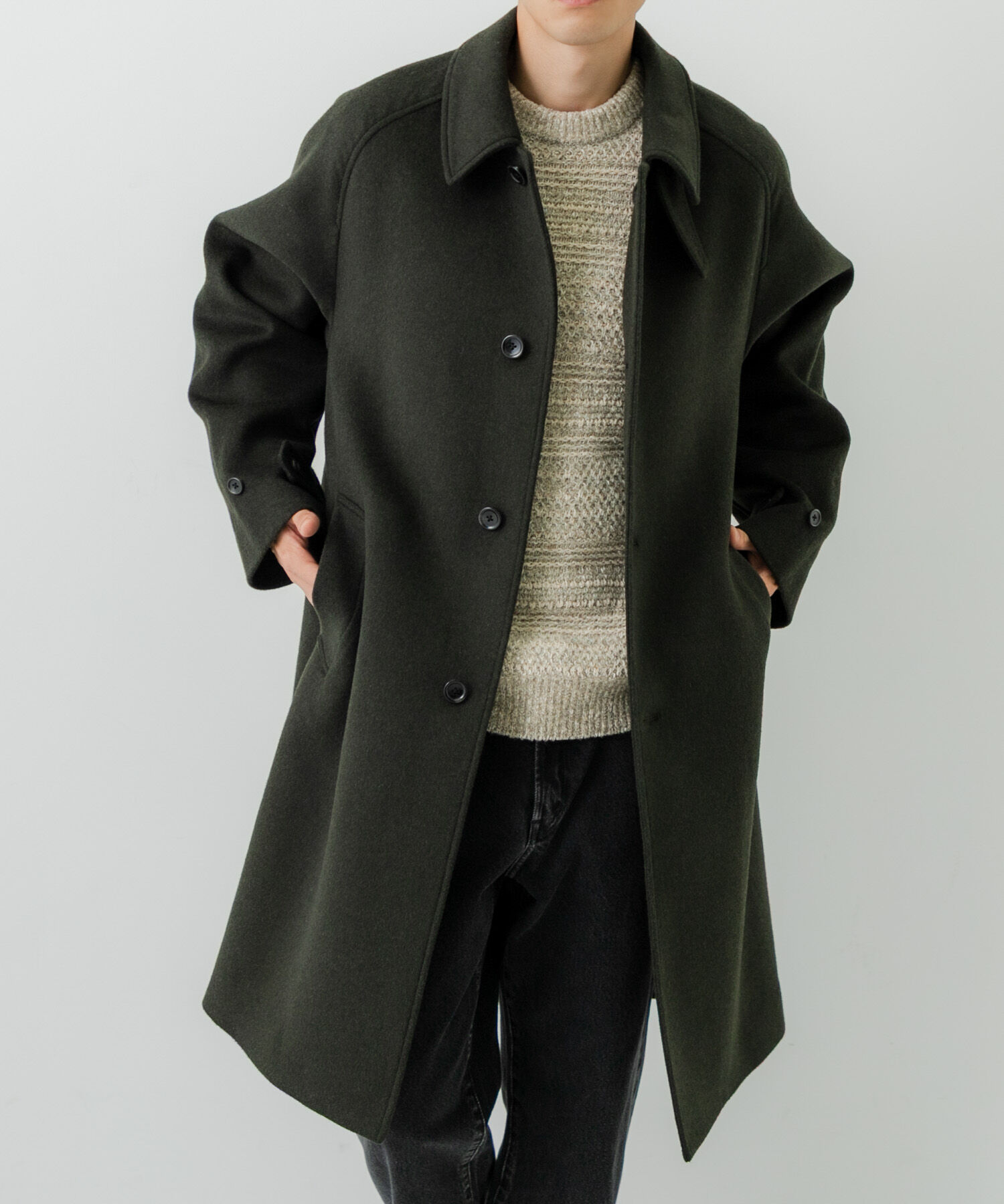 URBAN RESEARCH「WOOL BAL COLLAR COAT」|ステンカラーコート|