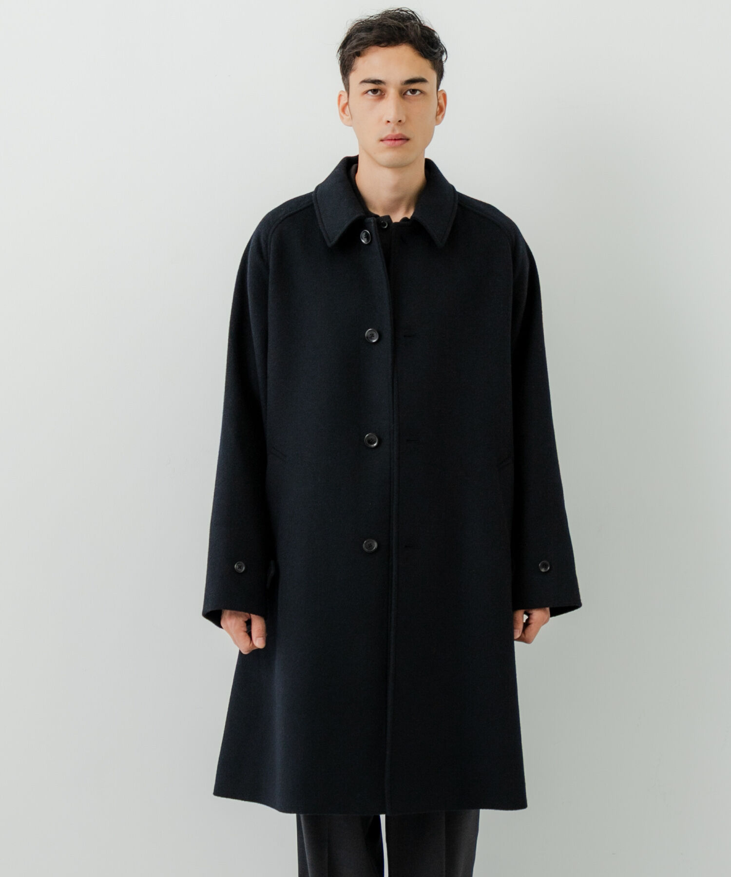 URBAN RESEARCH「WOOL BAL COLLAR COAT」|ステンカラーコート|