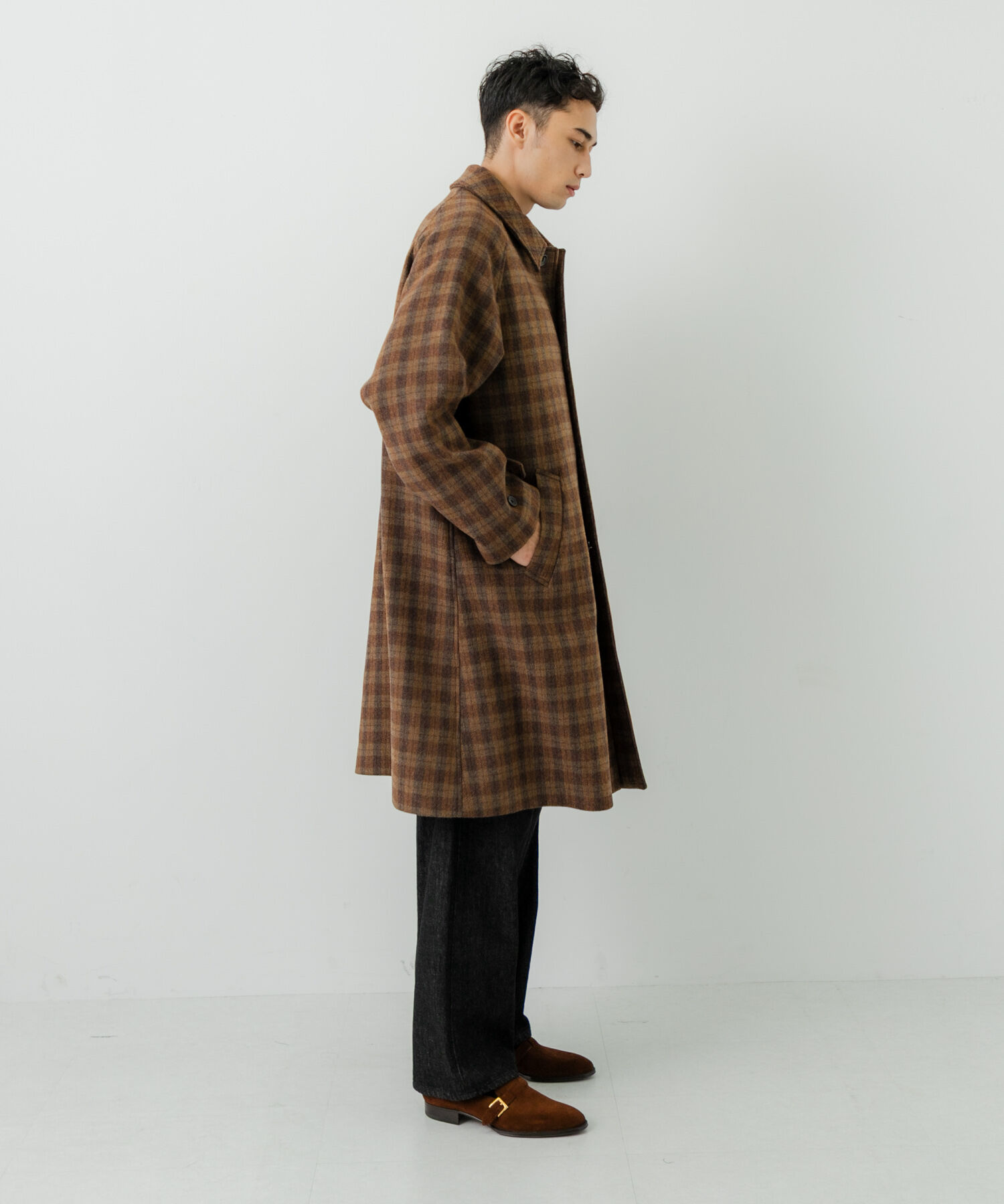 URBAN RESEARCH「WOOL BAL COLLAR COAT」|ステンカラーコート|