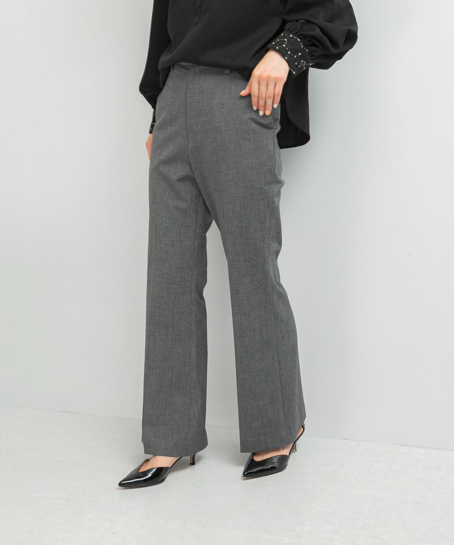 URBAN RESEARCH ROSSO「防シワセミフレアパンツ」|その他|グレー