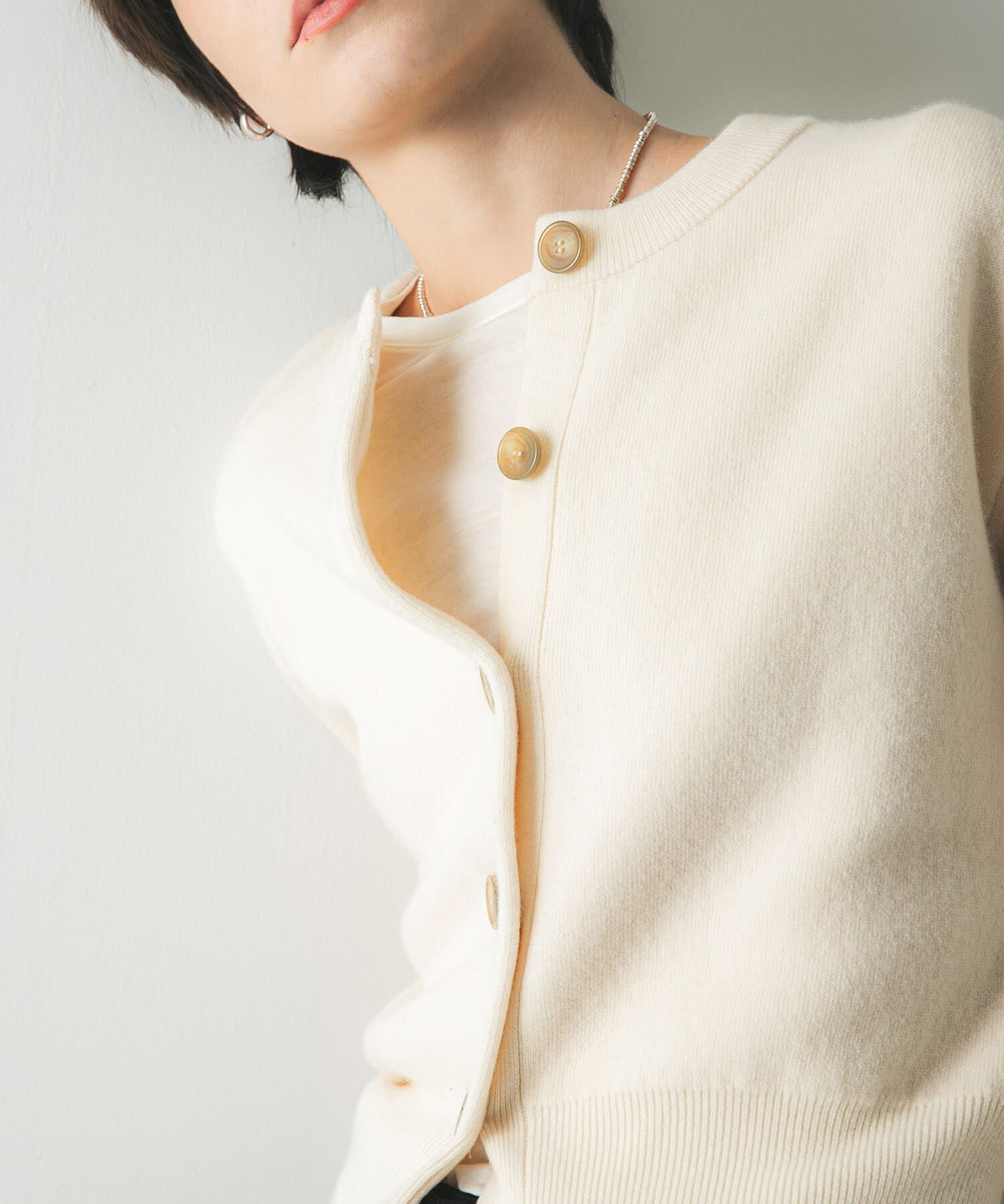 URBAN RESEARCH「ウールカシミヤショルダーパッドカーディガン」|カーディガン|