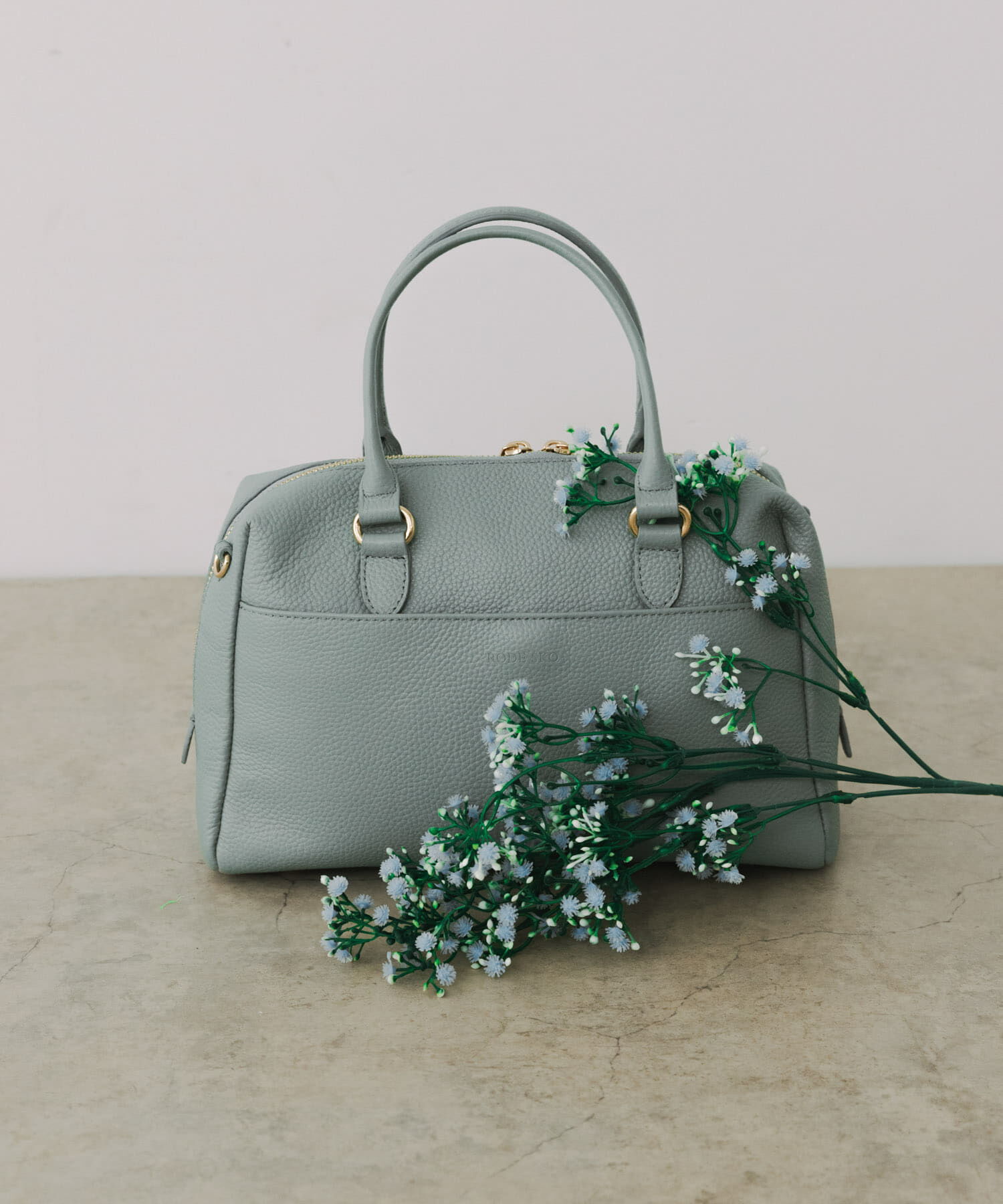 RODE SKO「『Mサイズ』レザーボストンバッグ」|ボストンバッグ|ブルー系その他