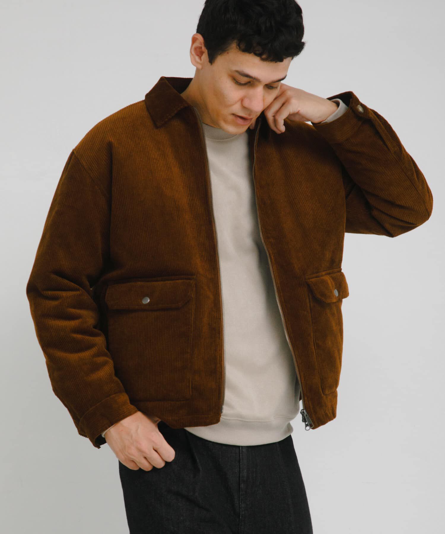 Sonny Label 「パデッドショートジップブルゾン」|ブルゾン・スタジャン|