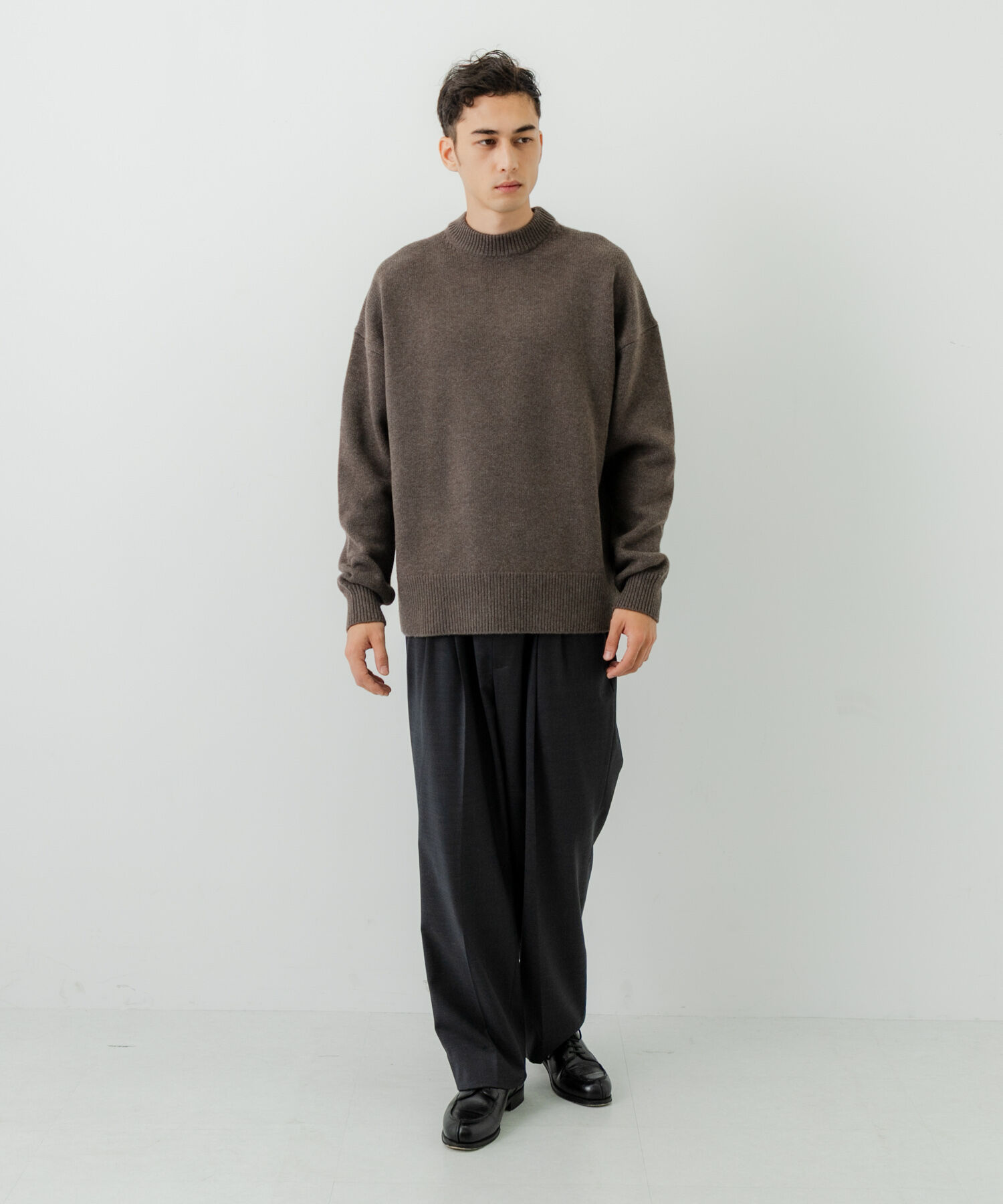URBAN RESEARCH「new basic　WOOL CASHMERE CHUNKY SWEATER」|ニット・セーター|