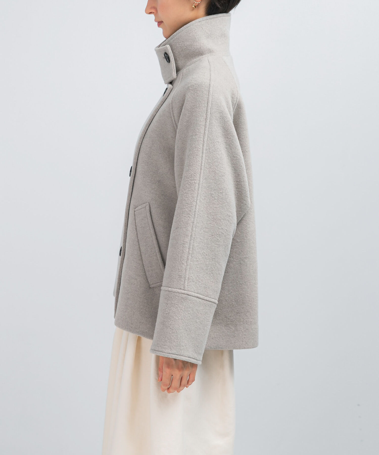 URBAN RESEARCH ROSSO「スーパー140シャルム2WAYカラーコート」|ノーカラーコート|