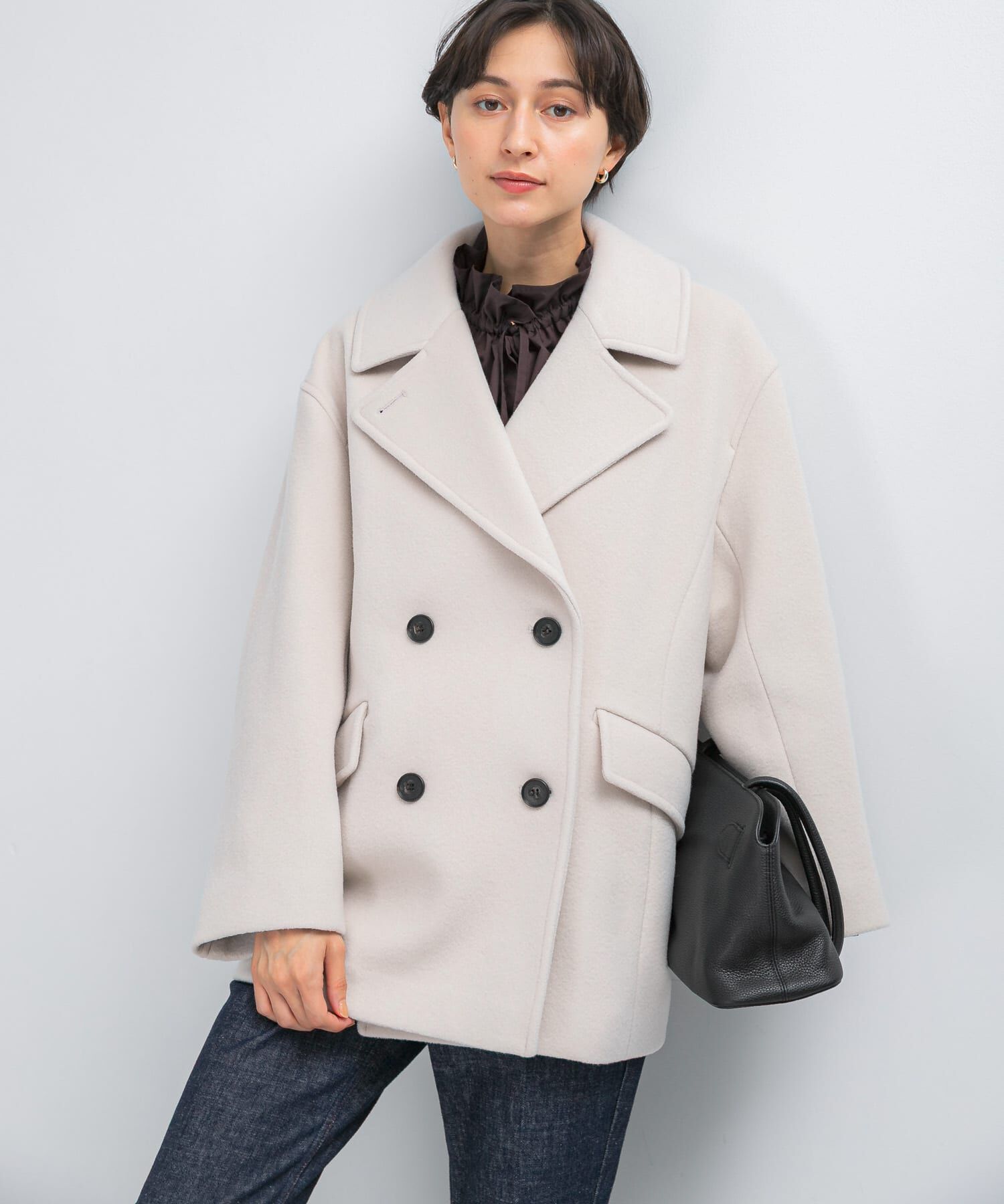 URBAN RESEARCH ROSSO「オーバーミドルPコート」|ピーコート|