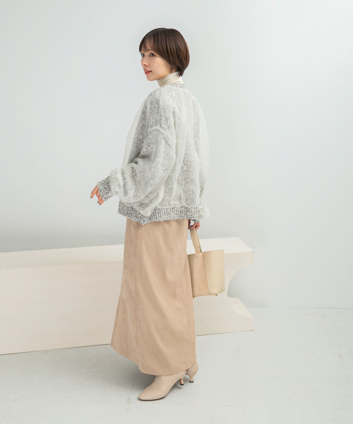 URBAN RESEARCH ROSSO「CHIGNON　リバーオーガンドッキングカーディガン」|カーディガン|