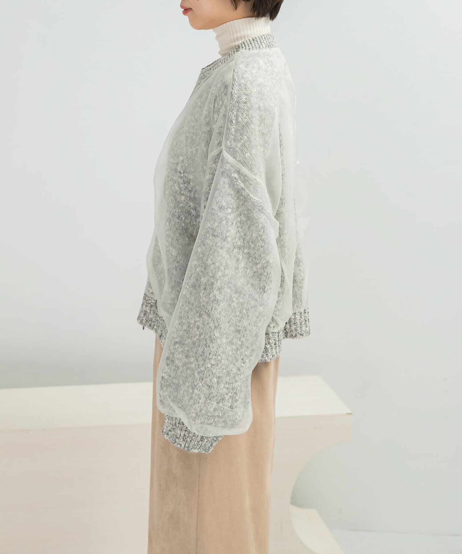 URBAN RESEARCH ROSSO「CHIGNON　リバーオーガンドッキングカーディガン」|カーディガン|