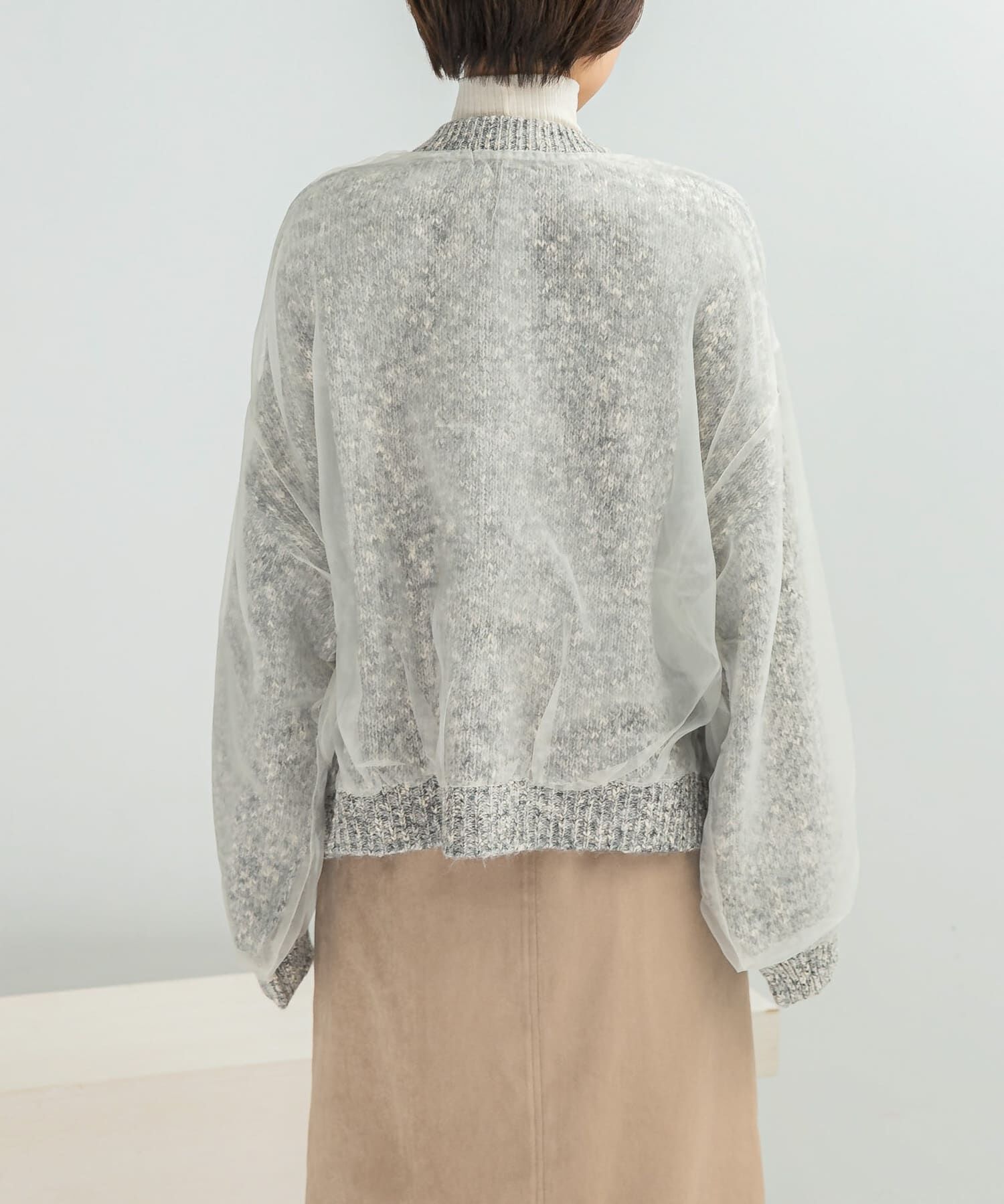 URBAN RESEARCH ROSSO「CHIGNON　リバーオーガンドッキングカーディガン」|カーディガン|