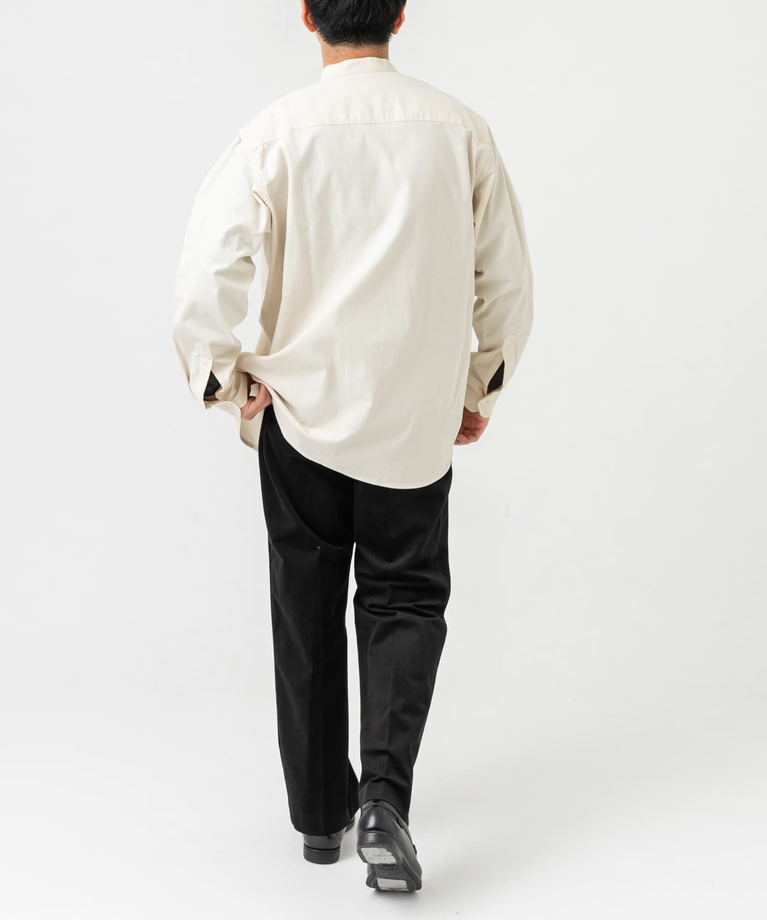 URBAN RESEARCH ROSSO「アーバンリラックスコーデュロイバンドシャツ」|シャツ・ブラウス|