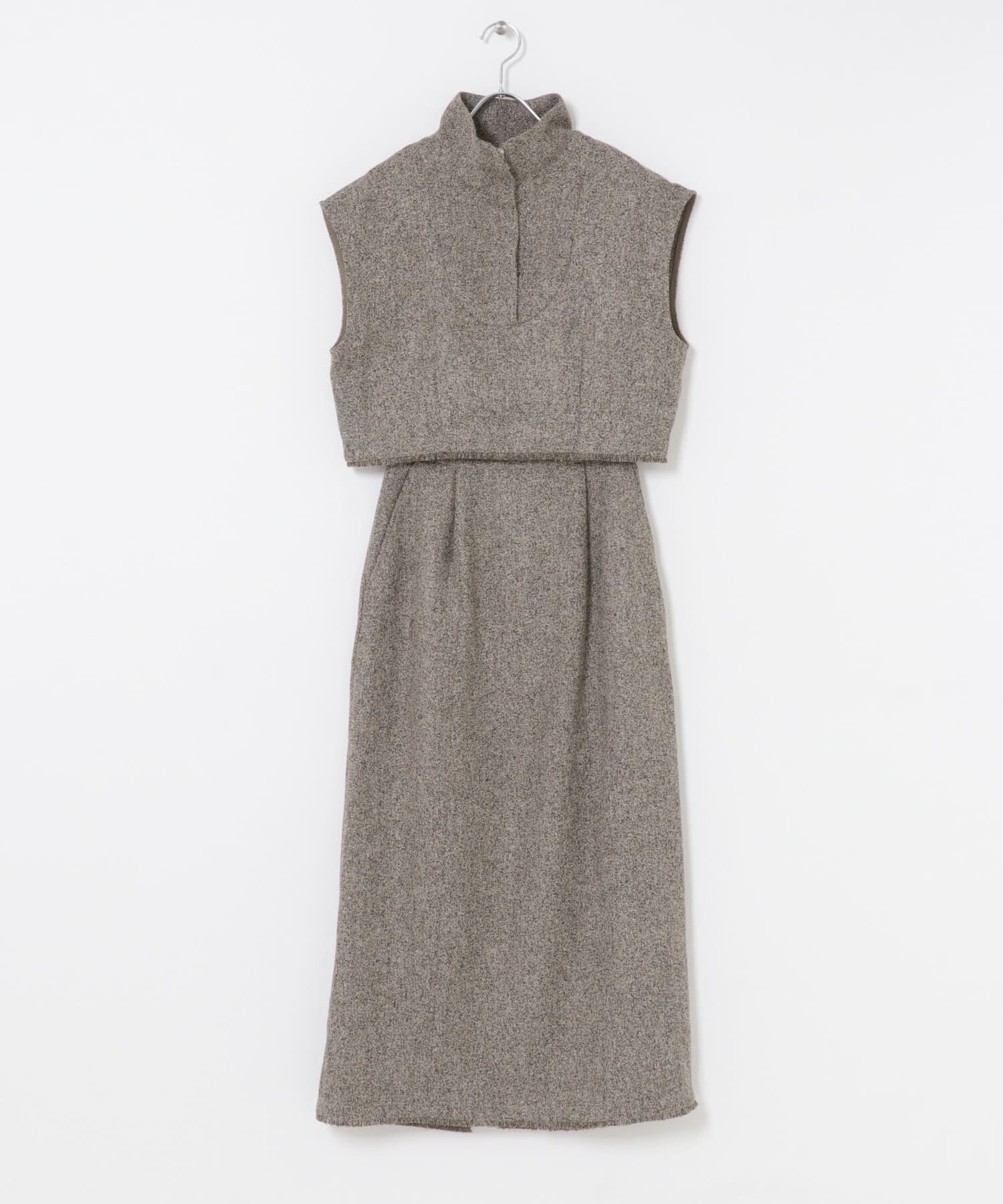 URBAN RESEARCH ROSSO「F by ROSSO　ツイードハーフZIPプルオーバー+スカート」|その他|