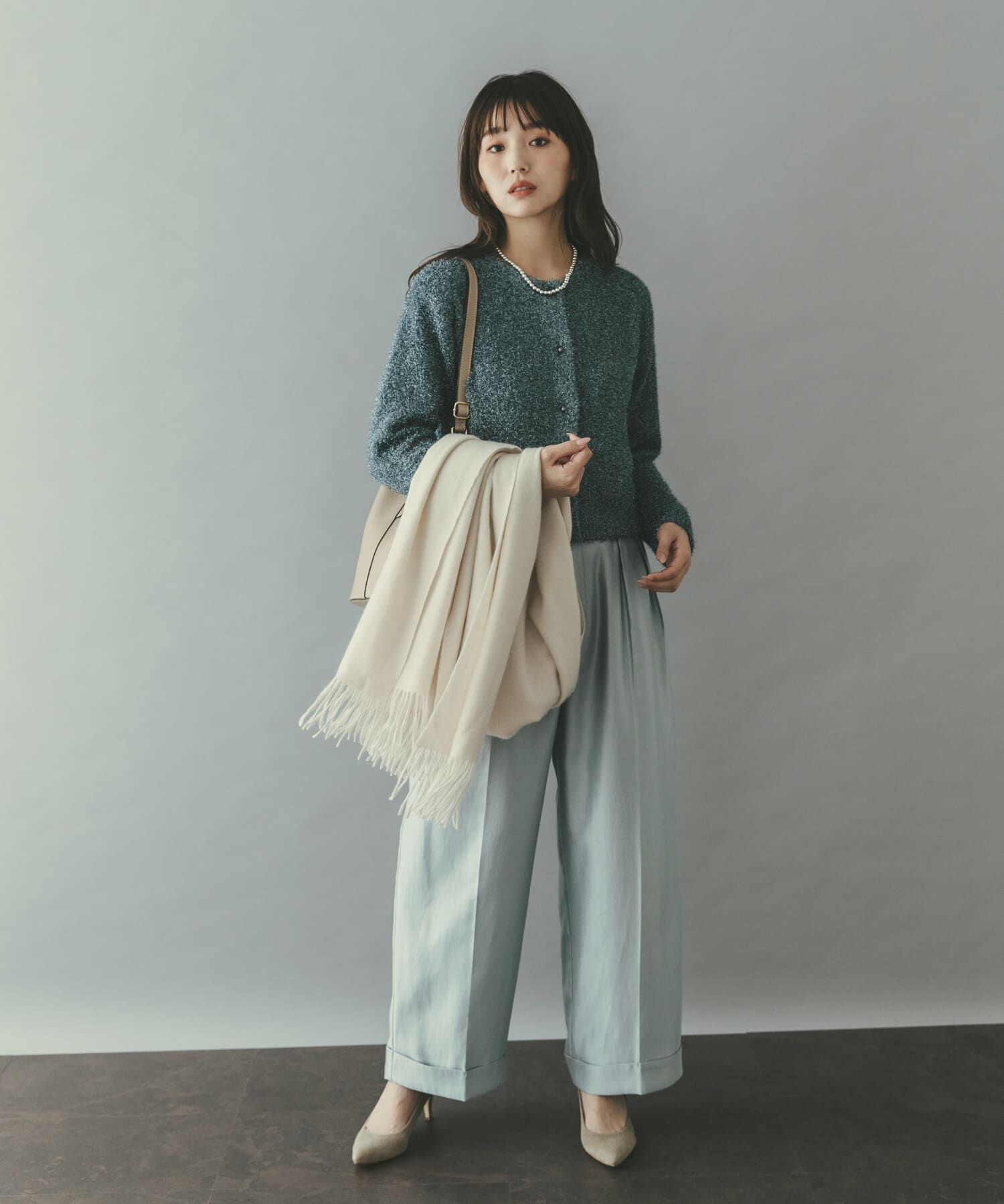 URBAN RESEARCH ROSSO「ラメシャギーカーディガン」|カーディガン|