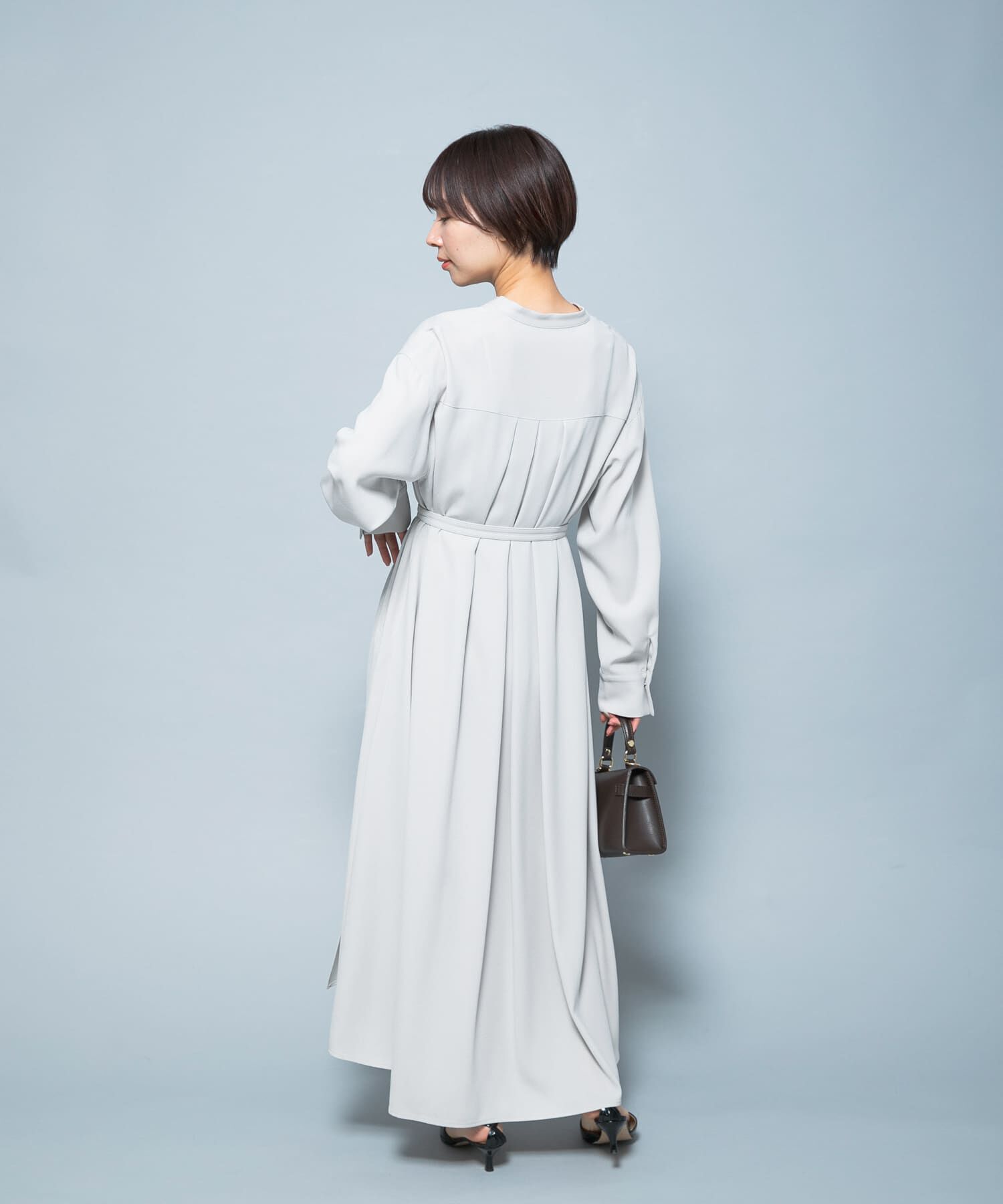 URBAN RESEARCH ROSSO「トリアセテート混Vネックワンピース」|ワンピース|