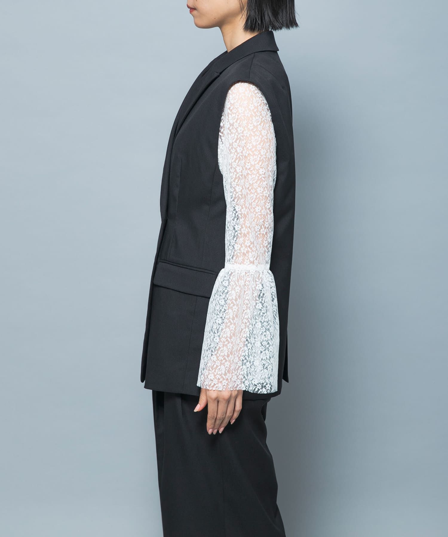 URBAN RESEARCH ROSSO「防シワシャンブレーツイルダブルジレ」|ベスト・ジレ|