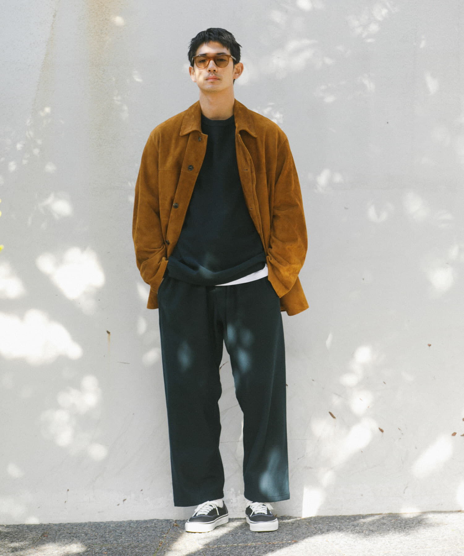 URBAN RESEARCH「GOAT SUEDE MAC COAT」|ノーカラーコート|