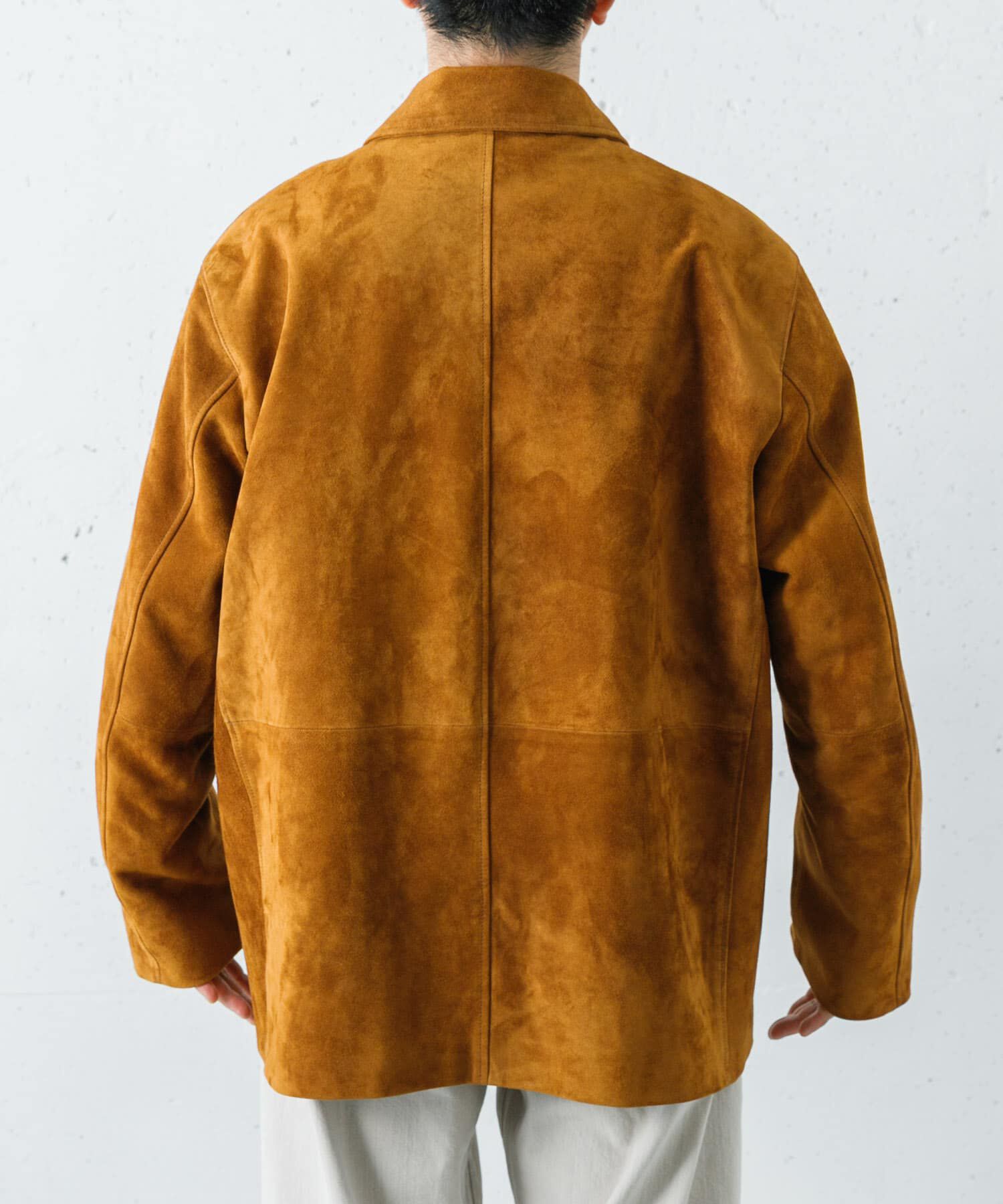 URBAN RESEARCH「GOAT SUEDE MAC COAT」|ノーカラーコート|