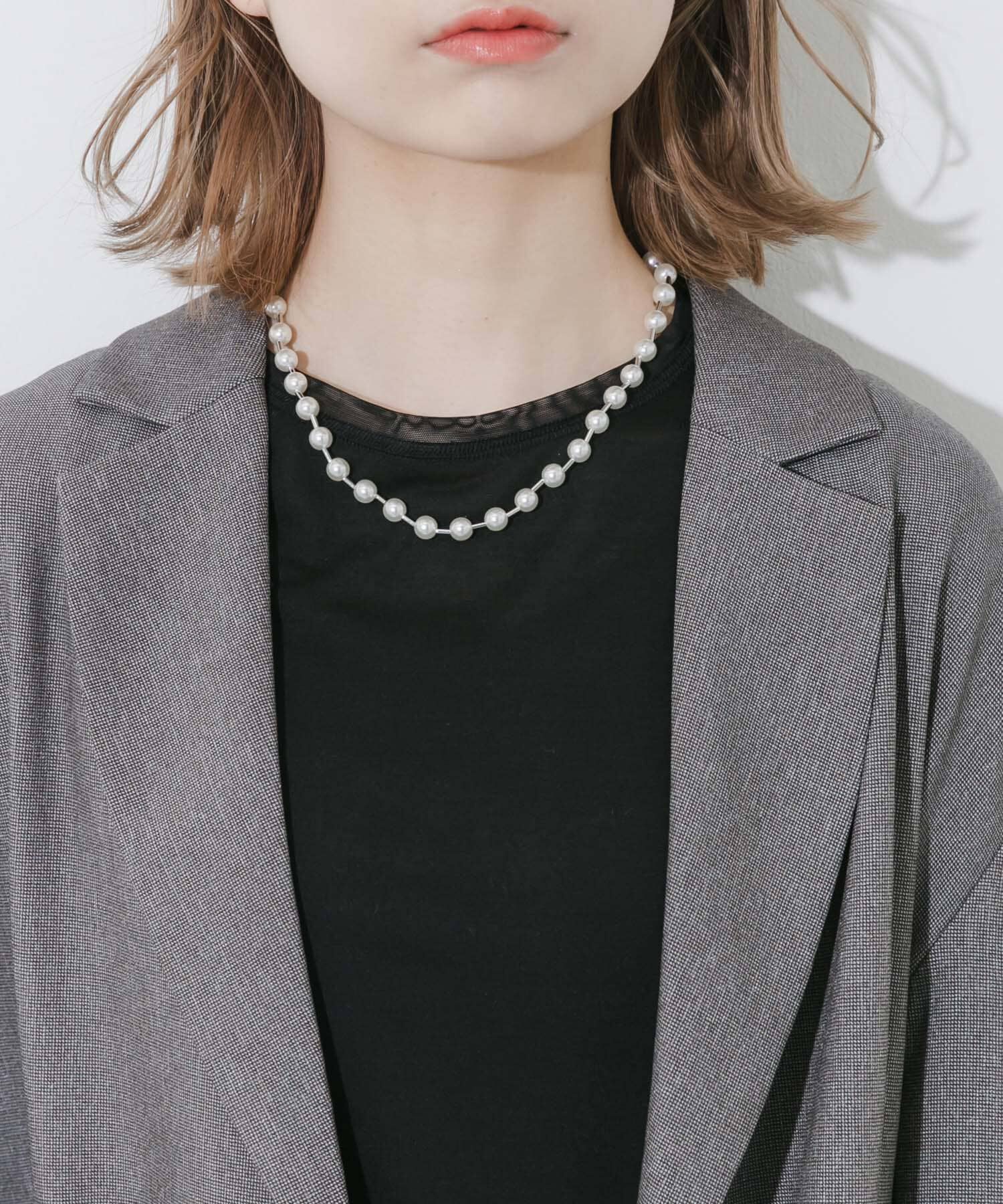 SMELLY「パールビーズネックレス」|ネックレス|