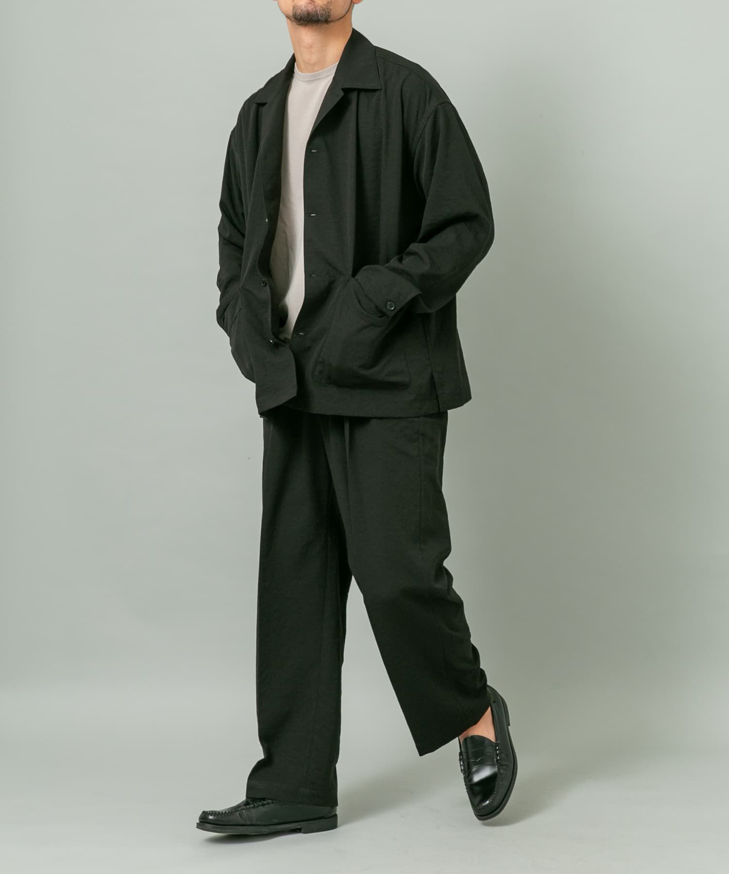 URBAN RESEARCH ROSSO「『セットアップ対応』ドライイージーシャツジャケット」|ノーカラーコート|