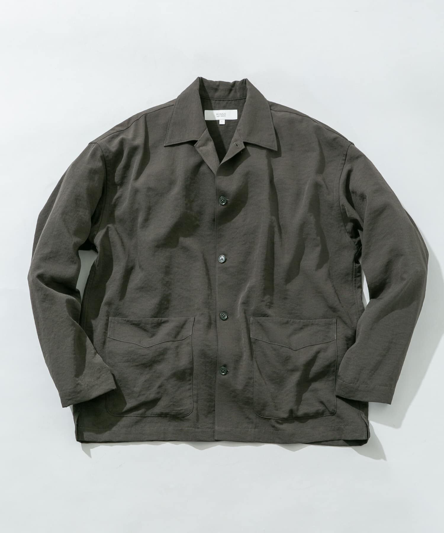 URBAN RESEARCH ROSSO「『セットアップ対応』ドライイージーシャツジャケット」|ノーカラーコート|