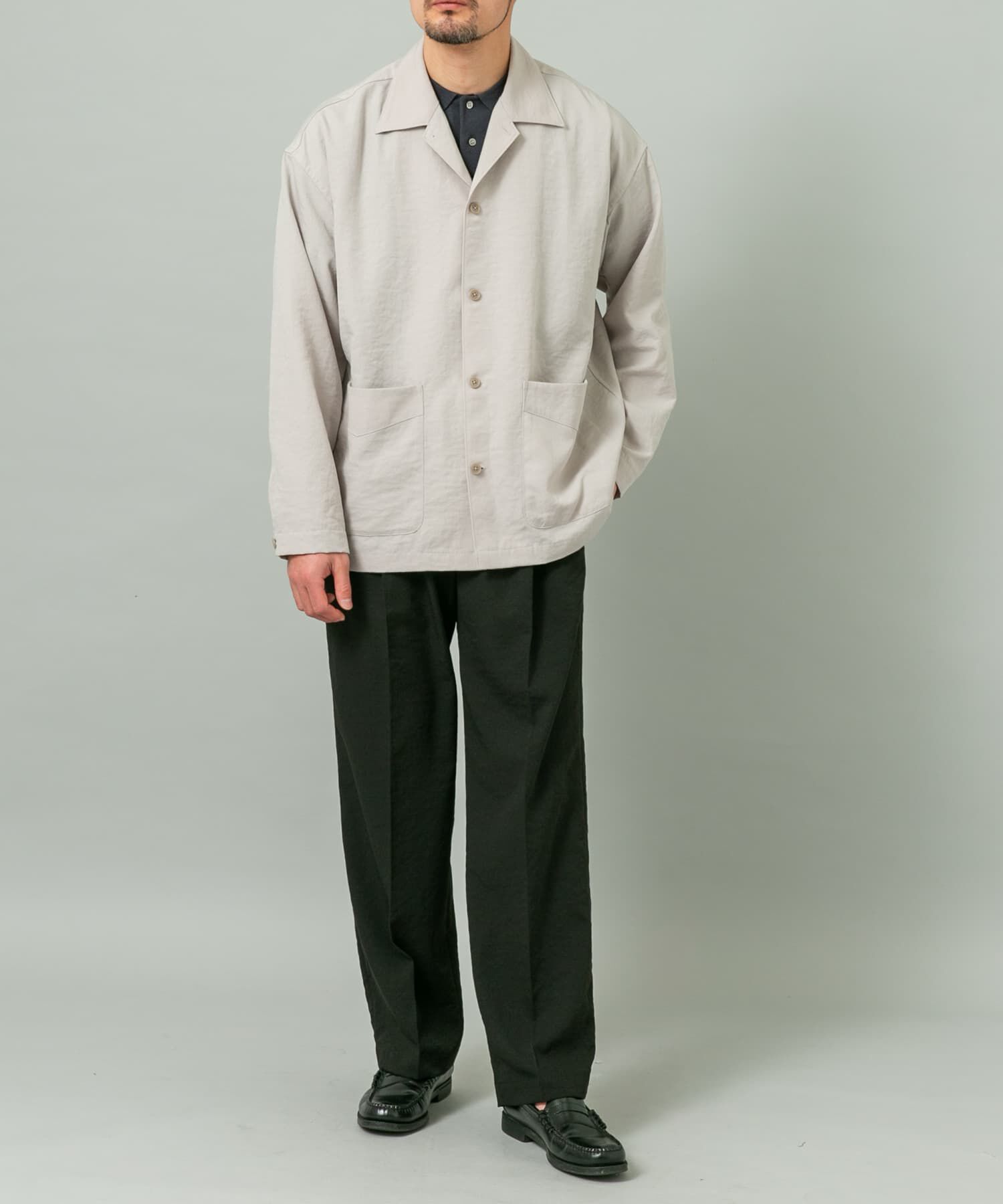 URBAN RESEARCH ROSSO「『セットアップ対応』ドライイージーシャツジャケット」|ノーカラーコート|