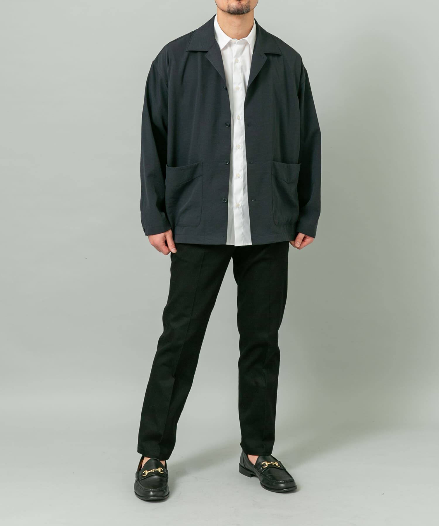 URBAN RESEARCH ROSSO「『セットアップ対応』ドライイージーシャツジャケット」|ノーカラーコート|