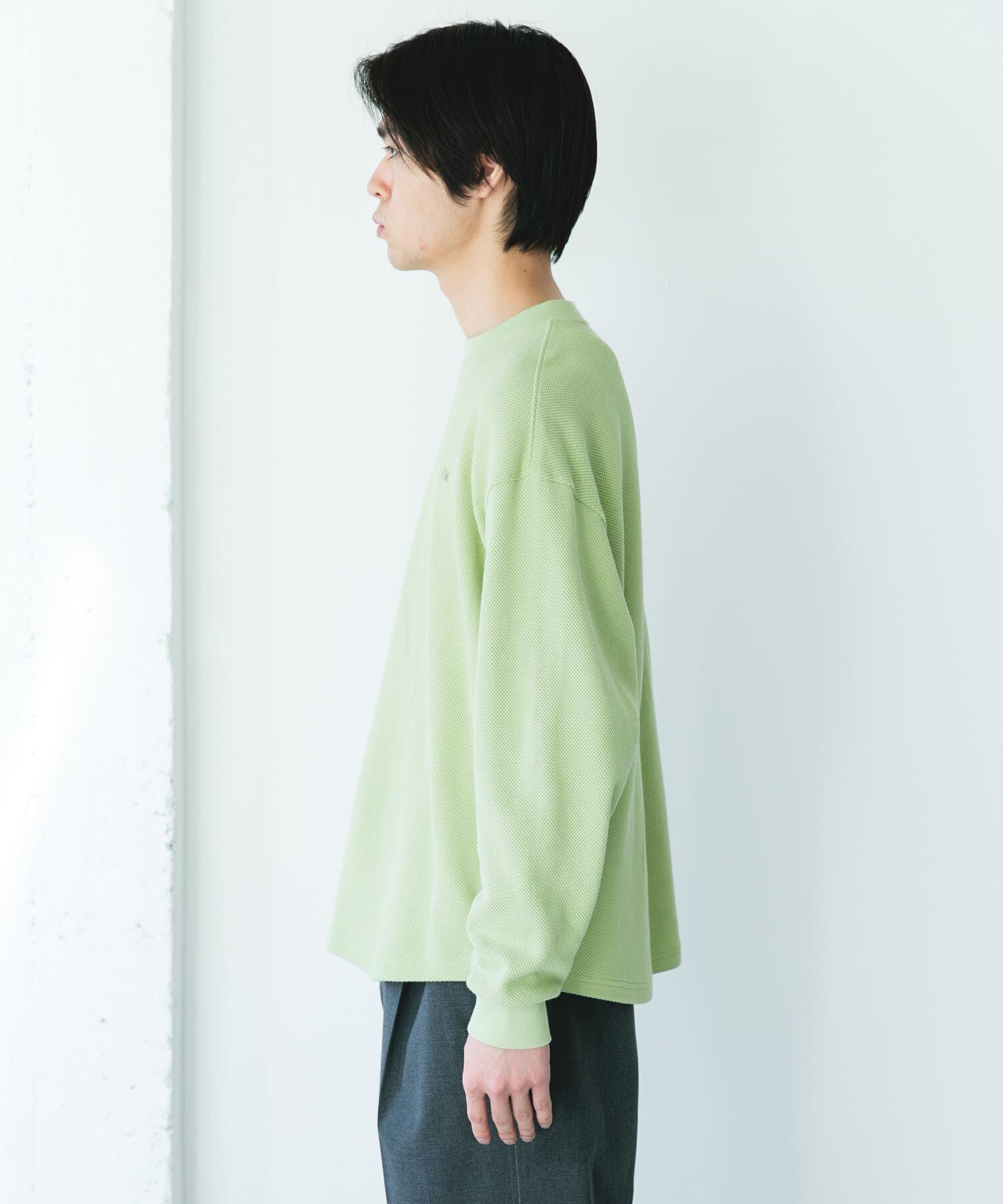 URBAN RESEARCH DOORS「『別注』LACOSTE&times;DOORS　THICK PIQUE ROUND LONG-SLEEVE」|Tシャツ・カットソー|