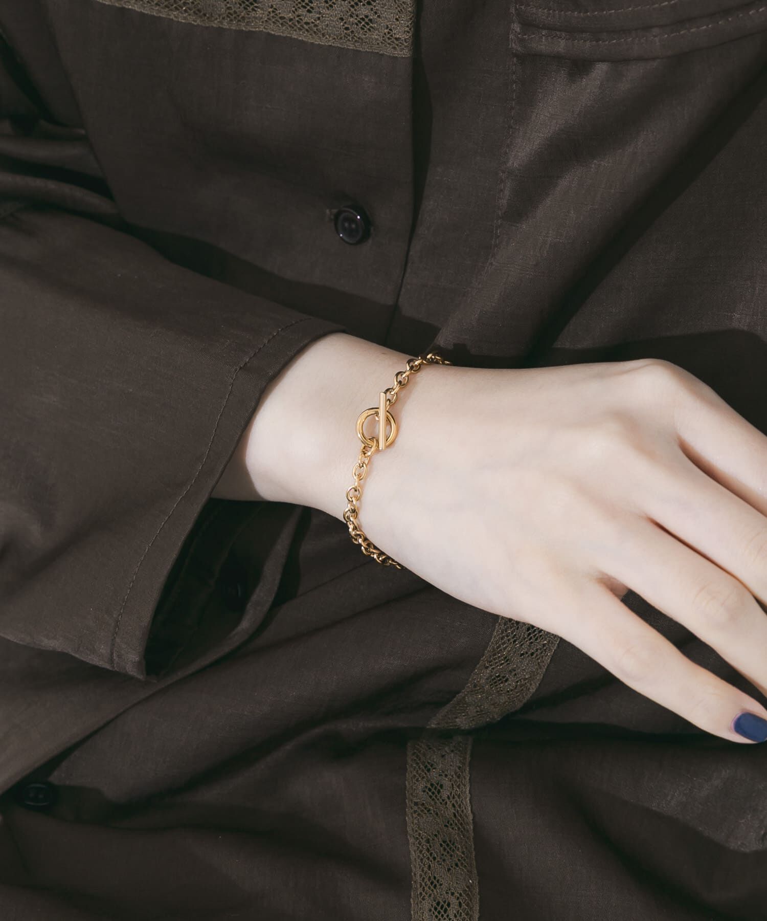 SMELLY「ステンレスチェーンマンテルブレスレット」|ブレスレット・バングル|ゴールド