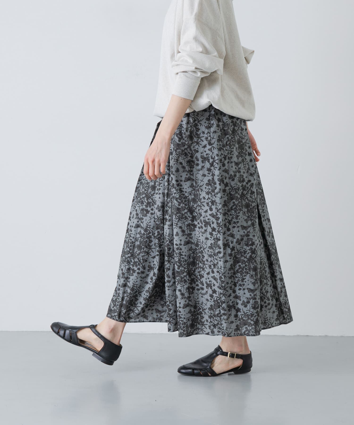 かぐれ「リバティプリントスカート」|スカート|